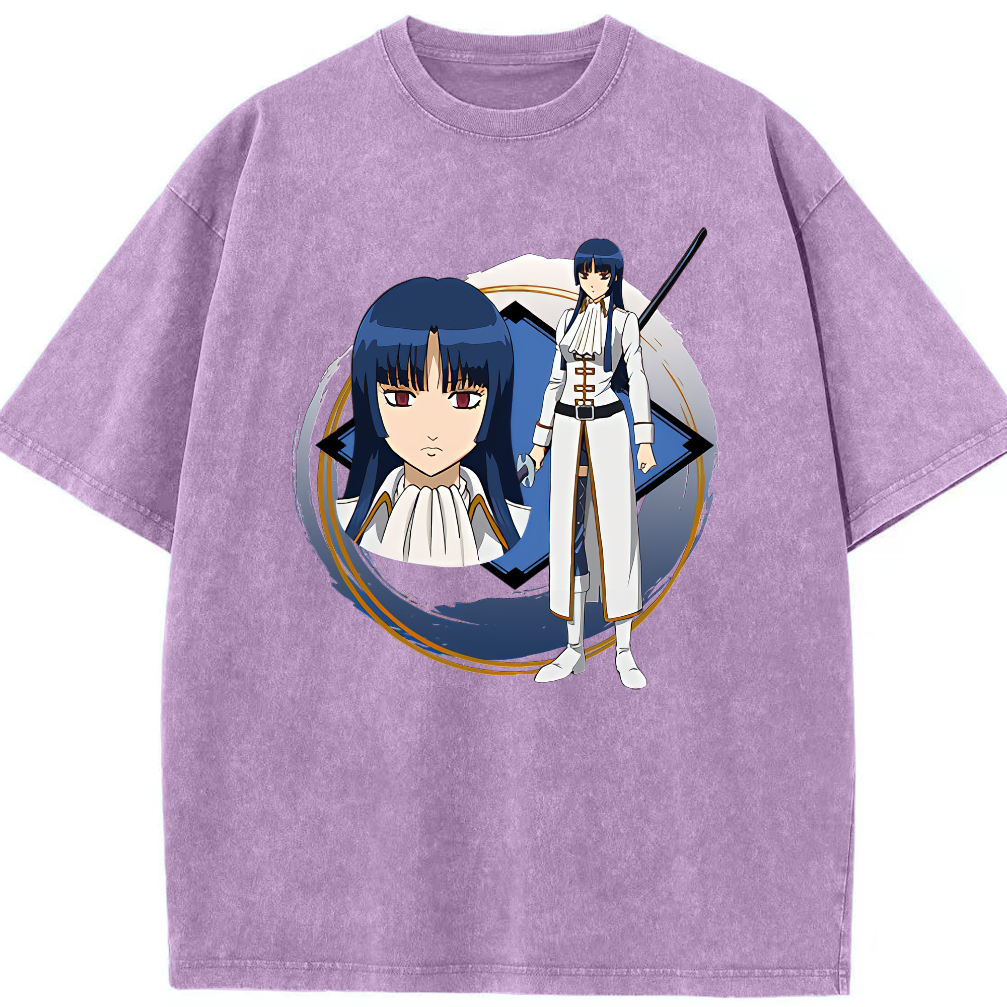 （画像用） ぎんたま 坂田銀時（さかたぎんとき） 神楽 志村新八（しむら しんぱち） GINTAMA Sakata Gintoki Kagura Shimura Shinpachi 綿100% ヴィンテージ風 半袖Tシャツ（フロントプリント）