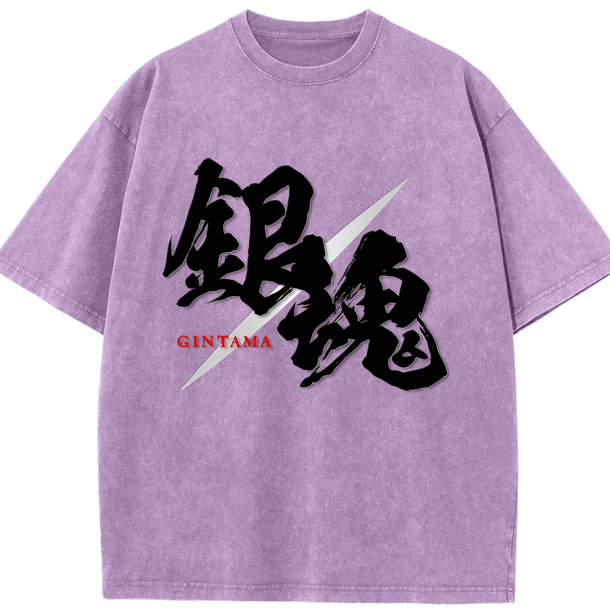 （画像用） ぎんたま 坂田銀時（さかたぎんとき） 神楽 志村新八（しむら しんぱち） GINTAMA Sakata Gintoki Kagura Shimura Shinpachi 綿100% ヴィンテージ風 半袖Tシャツ（フロントプリント）