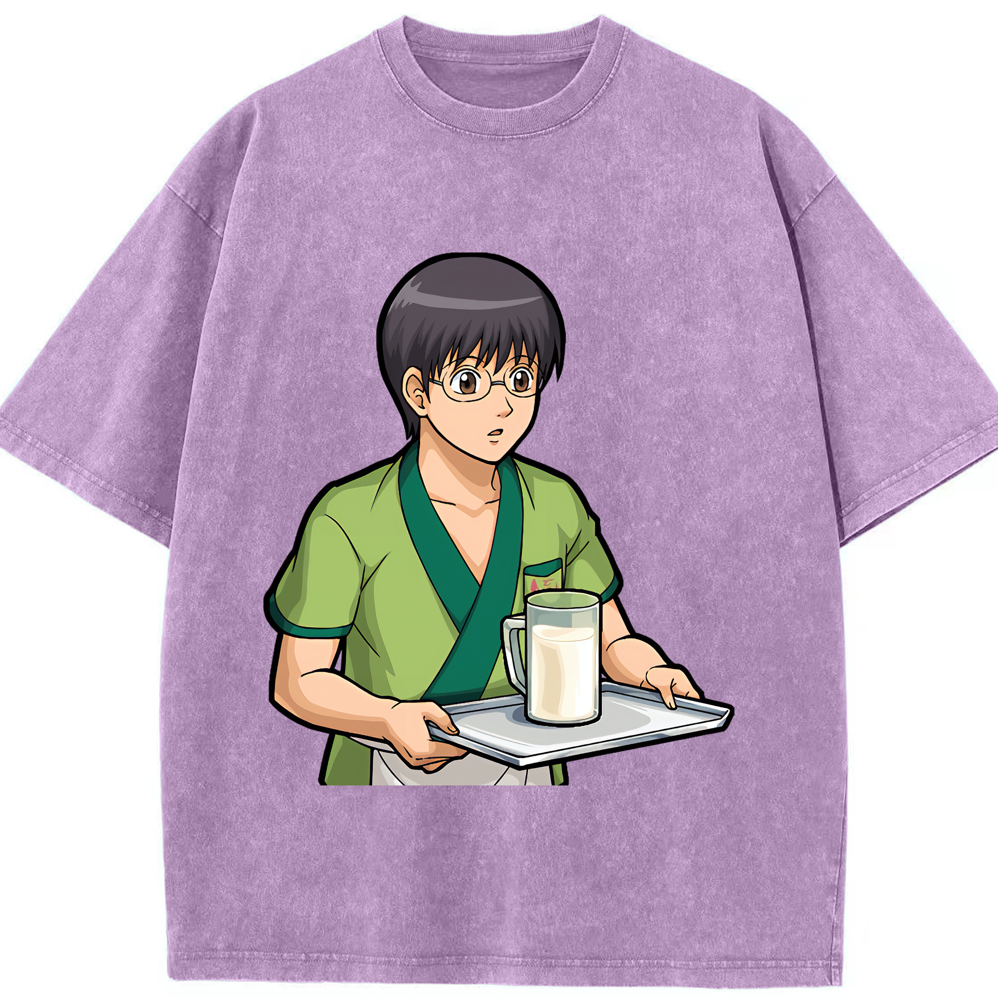 （画像用） ぎんたま 坂田銀時（さかたぎんとき） 神楽 志村新八（しむら しんぱち） GINTAMA Sakata Gintoki Kagura Shimura Shinpachi 綿100% ヴィンテージ風 半袖Tシャツ（フロントプリント）
