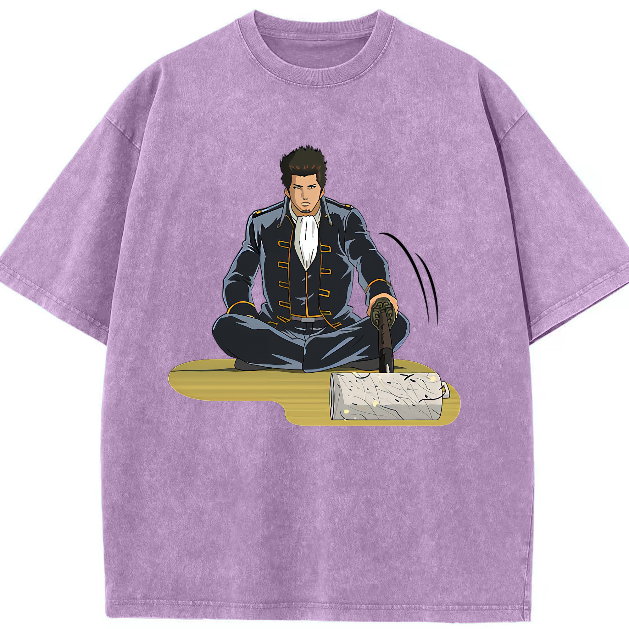 （画像用） ぎんたま 坂田銀時（さかたぎんとき） 神楽 志村新八（しむら しんぱち） GINTAMA Sakata Gintoki Kagura Shimura Shinpachi 綿100% ヴィンテージ風 半袖Tシャツ（フロントプリント）