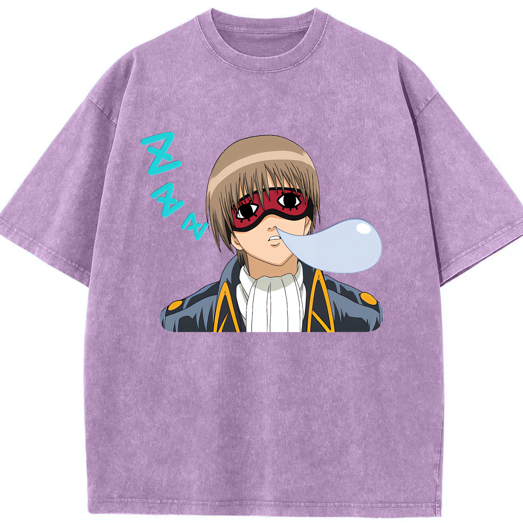 （画像用） ぎんたま 坂田銀時（さかたぎんとき） 神楽 志村新八（しむら しんぱち） GINTAMA Sakata Gintoki Kagura Shimura Shinpachi 綿100% ヴィンテージ風 半袖Tシャツ（フロントプリント）