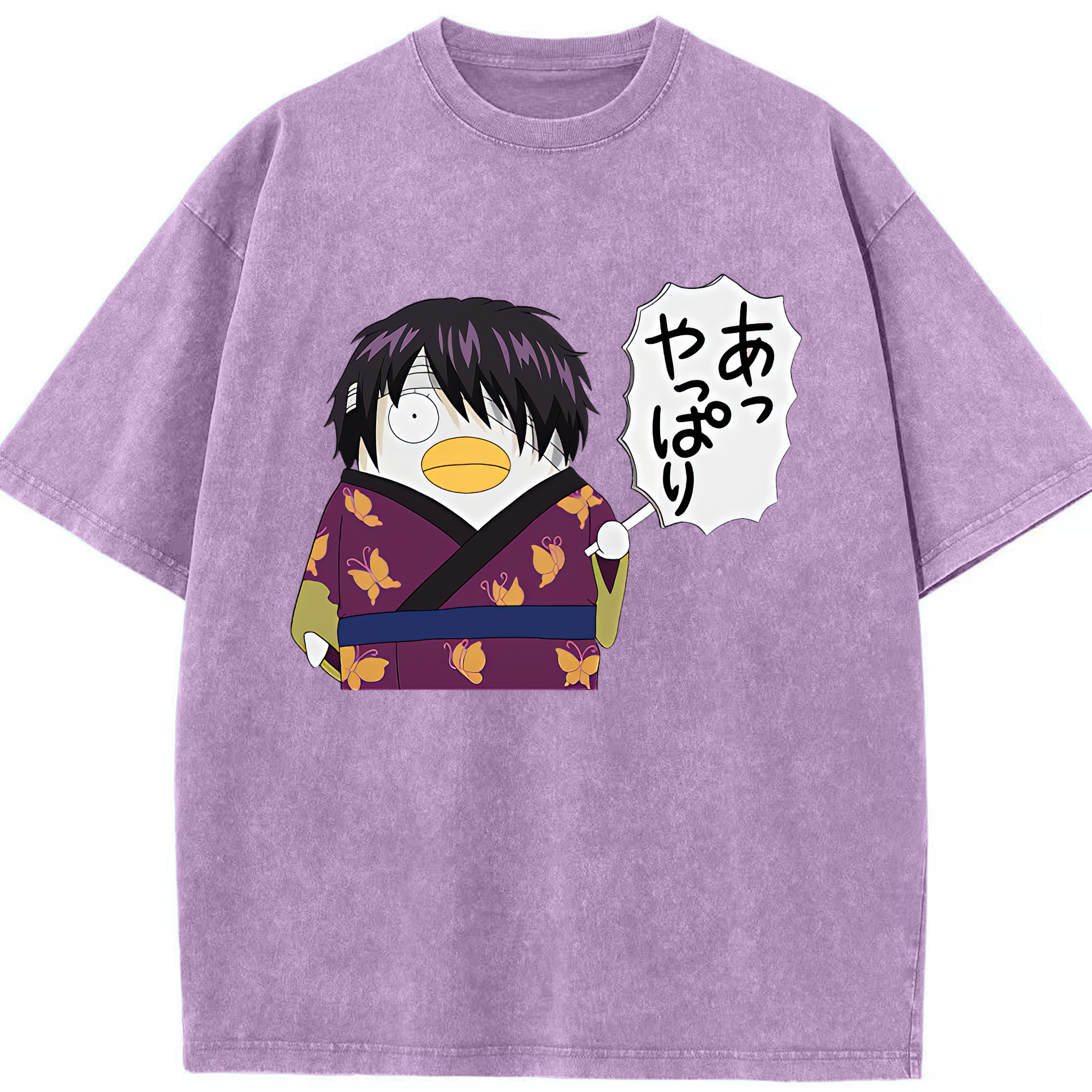 （画像用） ぎんたま 坂田銀時（さかたぎんとき） 神楽 志村新八（しむら しんぱち） GINTAMA Sakata Gintoki Kagura Shimura Shinpachi 綿100% ヴィンテージ風 半袖Tシャツ（フロントプリント）
