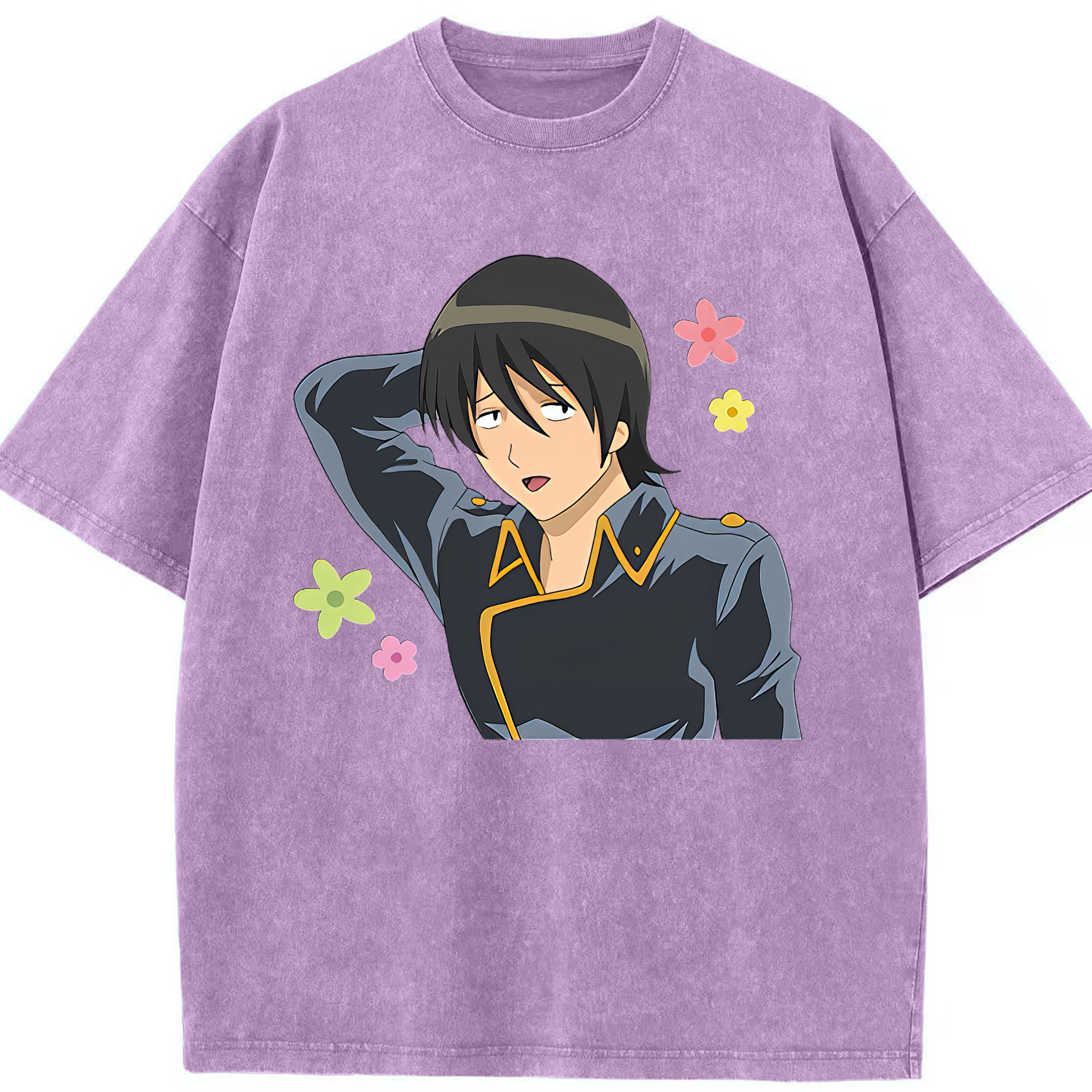 （画像用） ぎんたま 坂田銀時（さかたぎんとき） 神楽 志村新八（しむら しんぱち） GINTAMA Sakata Gintoki Kagura Shimura Shinpachi 綿100% ヴィンテージ風 半袖Tシャツ（フロントプリント）