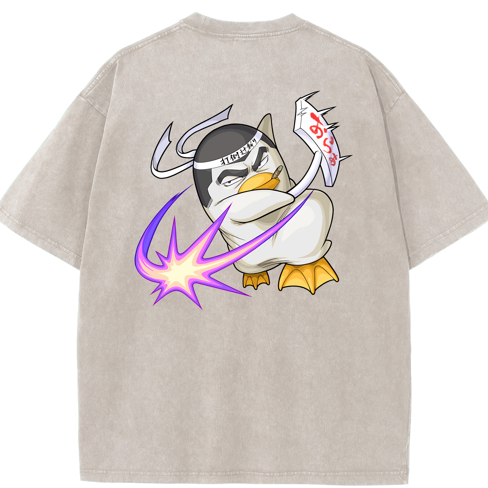 （画像用） ぎんたま 坂田銀時（さかたぎんとき） 神楽 志村新八（しむら しんぱち） GINTAMA Sakata Gintoki Kagura Shimura Shinpachi 綿100% ヴィンテージ風 半袖Tシャツ（背面プリント）