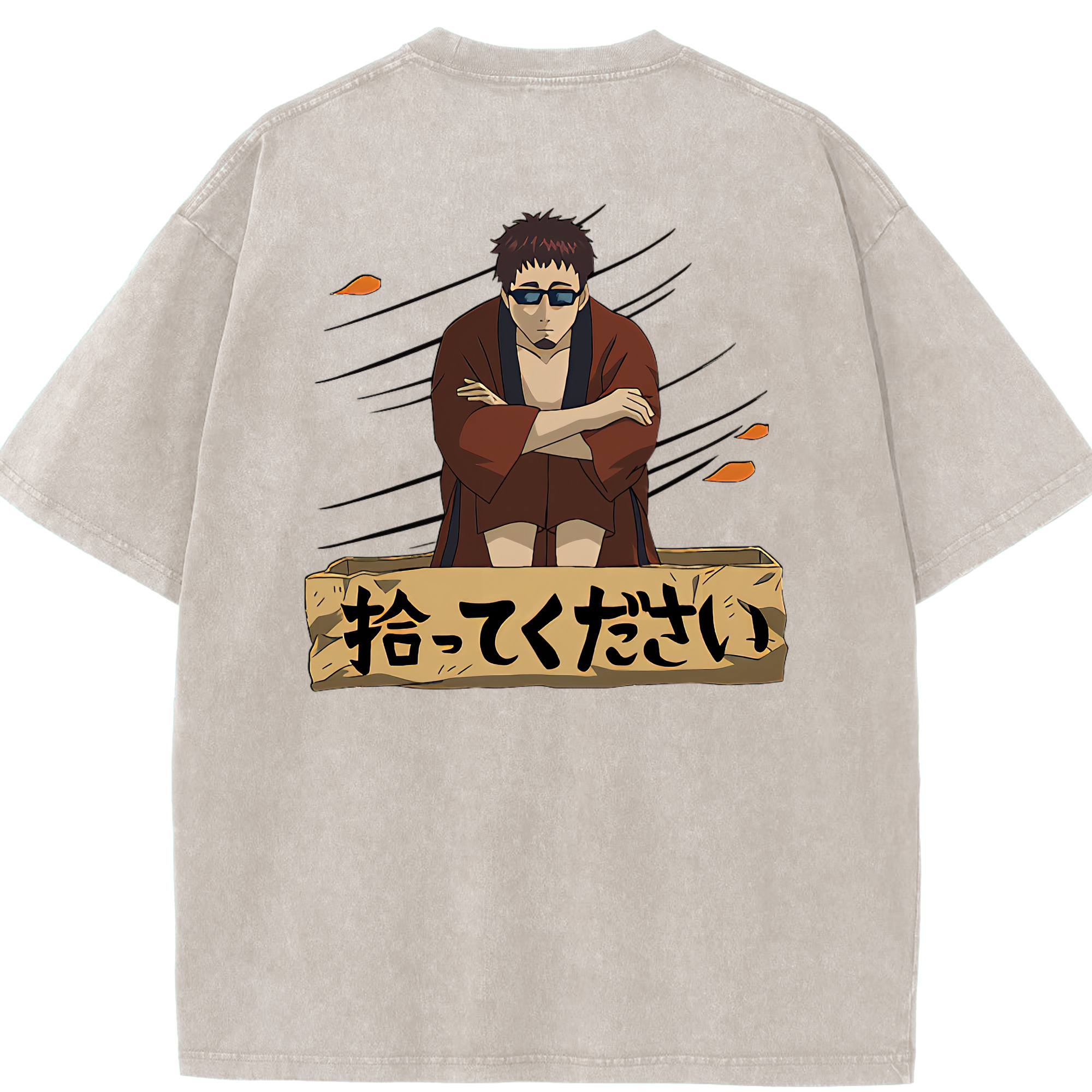 （画像用） ぎんたま 坂田銀時（さかたぎんとき） 神楽 志村新八（しむら しんぱち） GINTAMA Sakata Gintoki Kagura Shimura Shinpachi 綿100% ヴィンテージ風 半袖Tシャツ（背面プリント）
