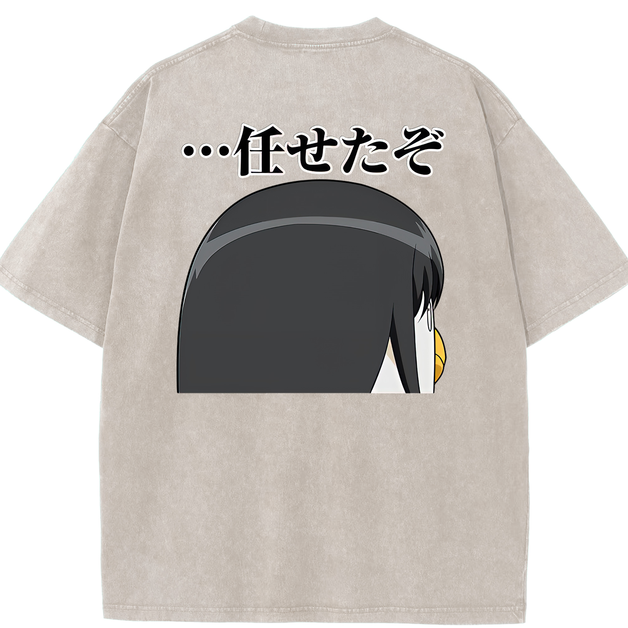 （画像用） ぎんたま 坂田銀時（さかたぎんとき） 神楽 志村新八（しむら しんぱち） GINTAMA Sakata Gintoki Kagura Shimura Shinpachi 綿100% ヴィンテージ風 半袖Tシャツ（背面プリント）