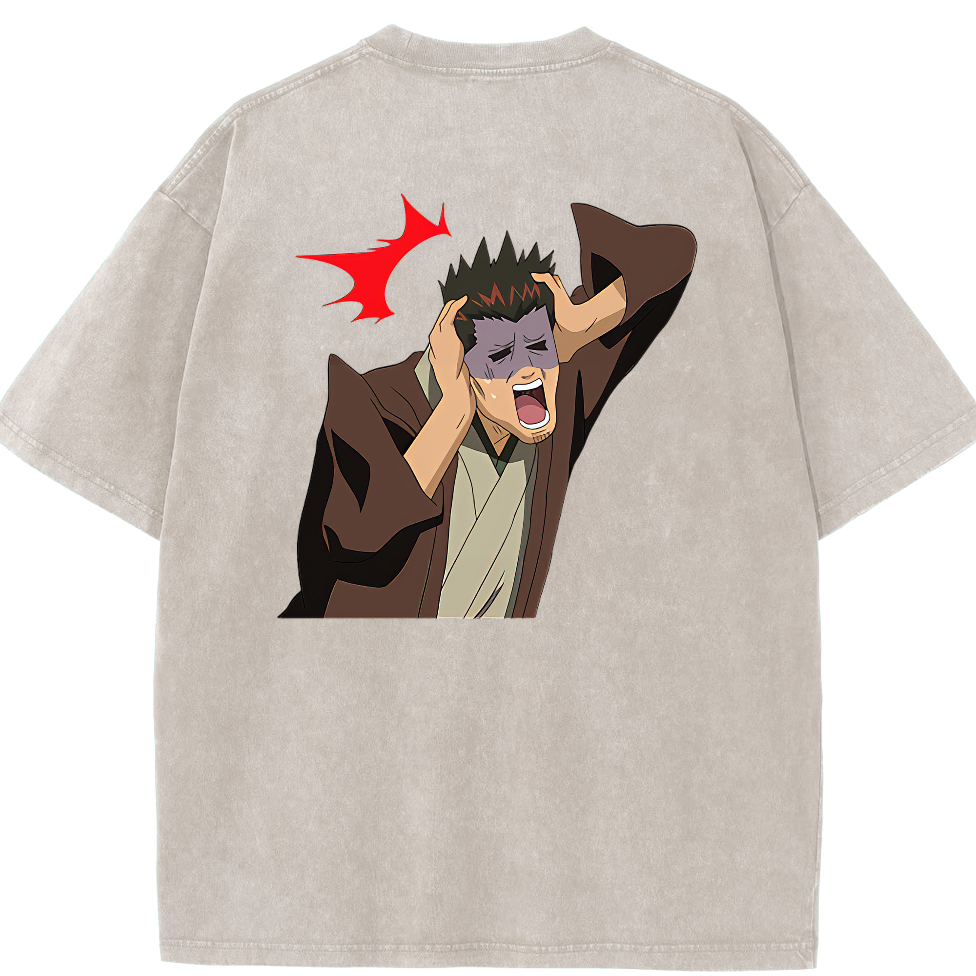 （画像用） ぎんたま 坂田銀時（さかたぎんとき） 神楽 志村新八（しむら しんぱち） GINTAMA Sakata Gintoki Kagura Shimura Shinpachi 綿100% ヴィンテージ風 半袖Tシャツ（背面プリント）