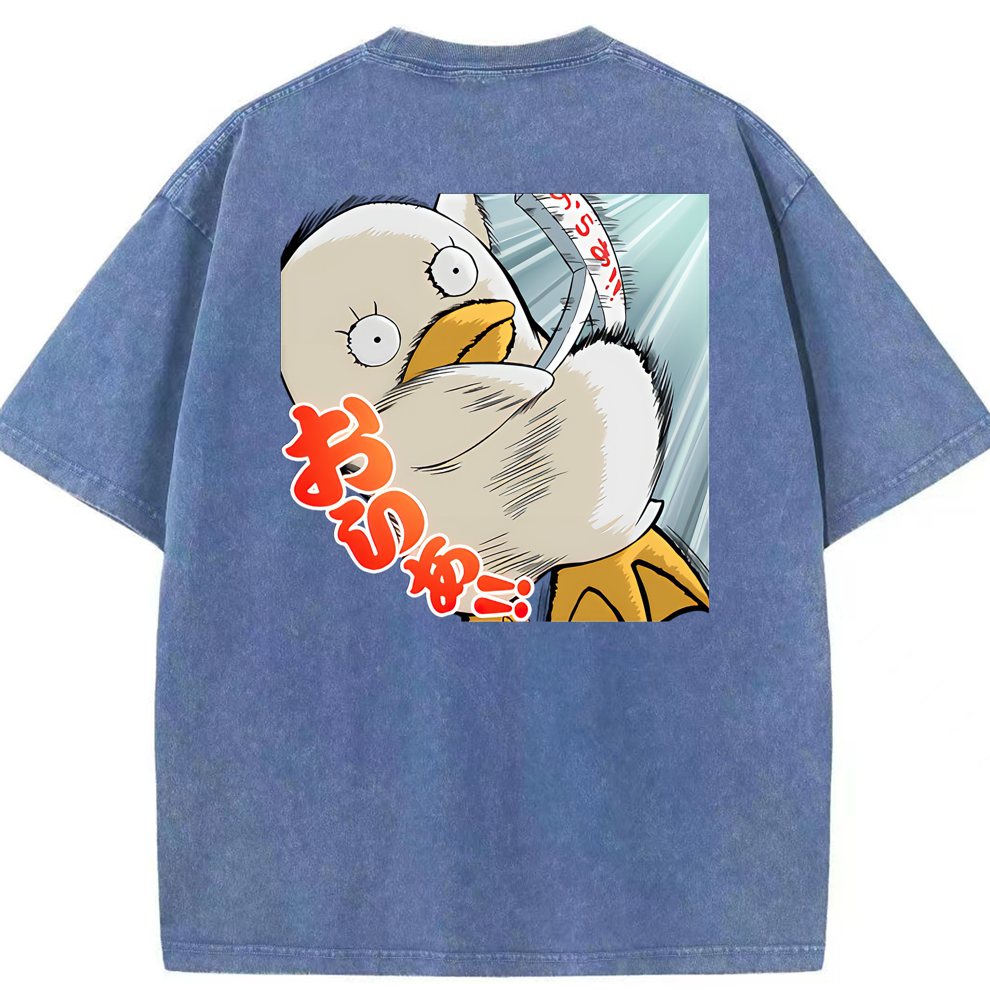 （画像用） ぎんたま 坂田銀時（さかたぎんとき） 神楽 志村新八（しむら しんぱち） GINTAMA Sakata Gintoki Kagura Shimura Shinpachi 綿100% ヴィンテージ風 半袖Tシャツ（背面プリント）
