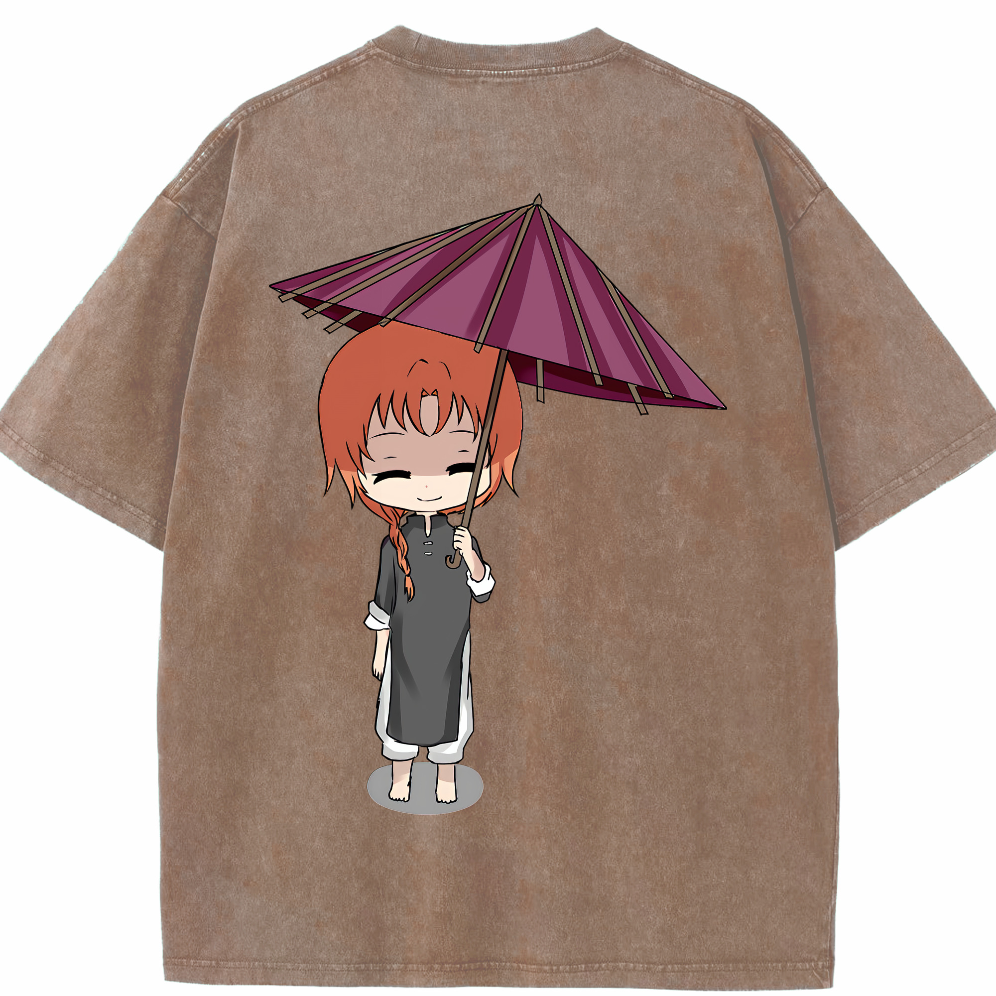 （画像用） ぎんたま 坂田銀時（さかたぎんとき） 神楽 志村新八（しむら しんぱち） GINTAMA Sakata Gintoki Kagura Shimura Shinpachi 綿100% ヴィンテージ風 半袖Tシャツ（背面プリント）