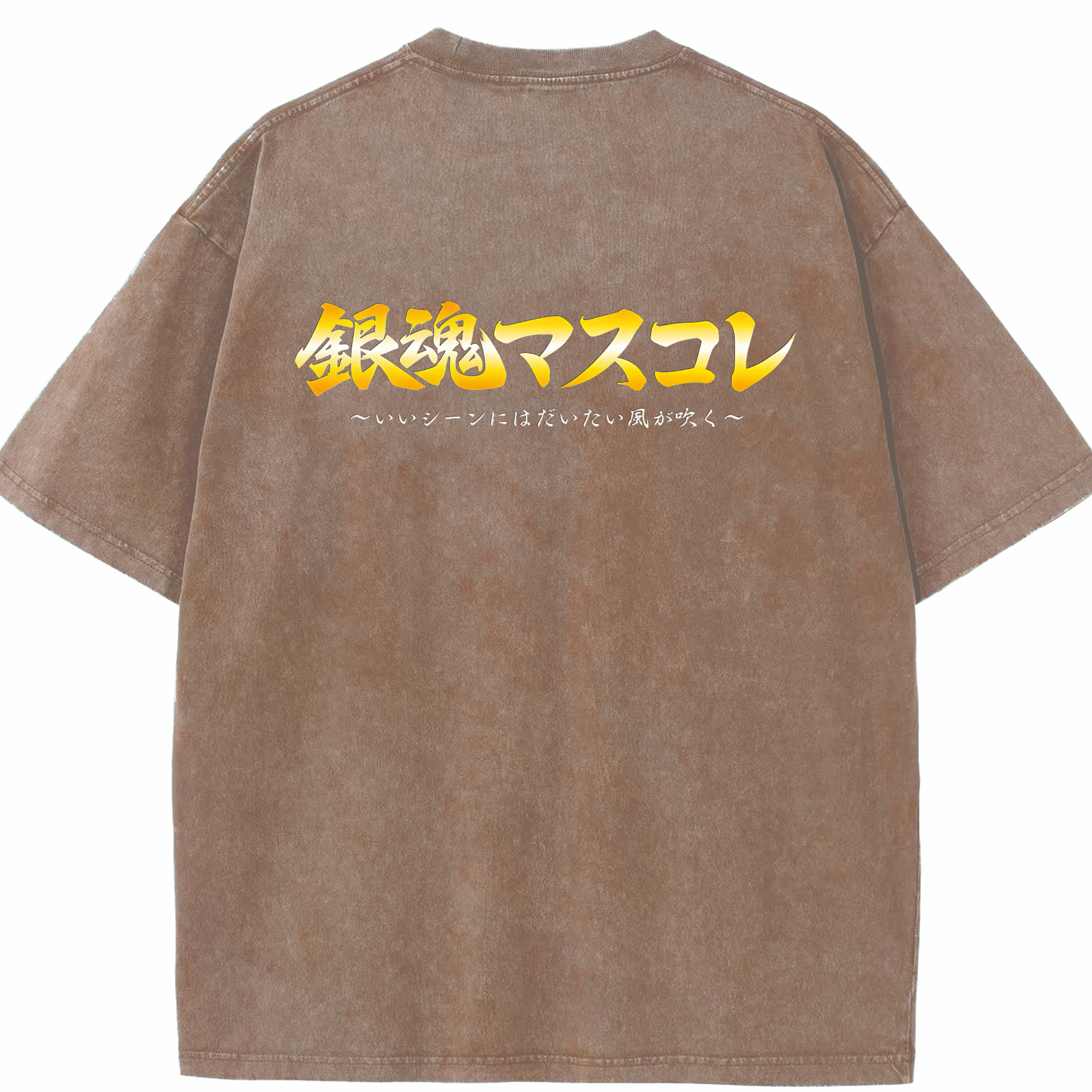 （画像用） ぎんたま 坂田銀時（さかたぎんとき） 神楽 志村新八（しむら しんぱち） GINTAMA Sakata Gintoki Kagura Shimura Shinpachi 綿100% ヴィンテージ風 半袖Tシャツ（背面プリント）
