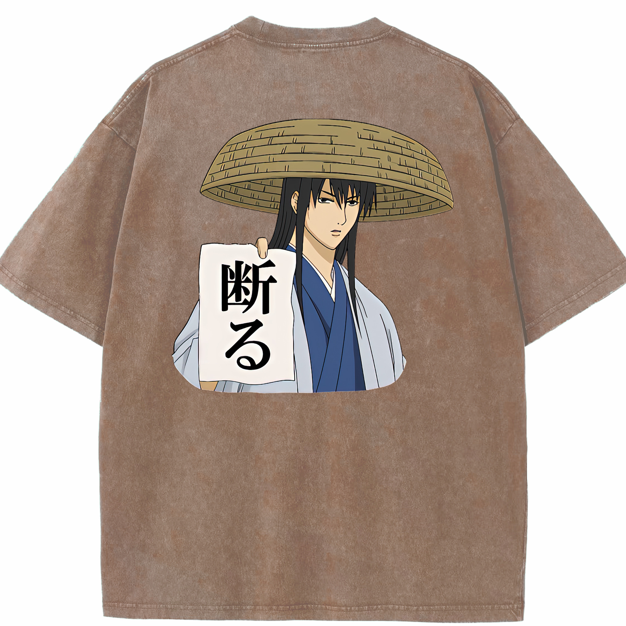 （画像用） ぎんたま 坂田銀時（さかたぎんとき） 神楽 志村新八（しむら しんぱち） GINTAMA Sakata Gintoki Kagura Shimura Shinpachi 綿100% ヴィンテージ風 半袖Tシャツ（背面プリント）