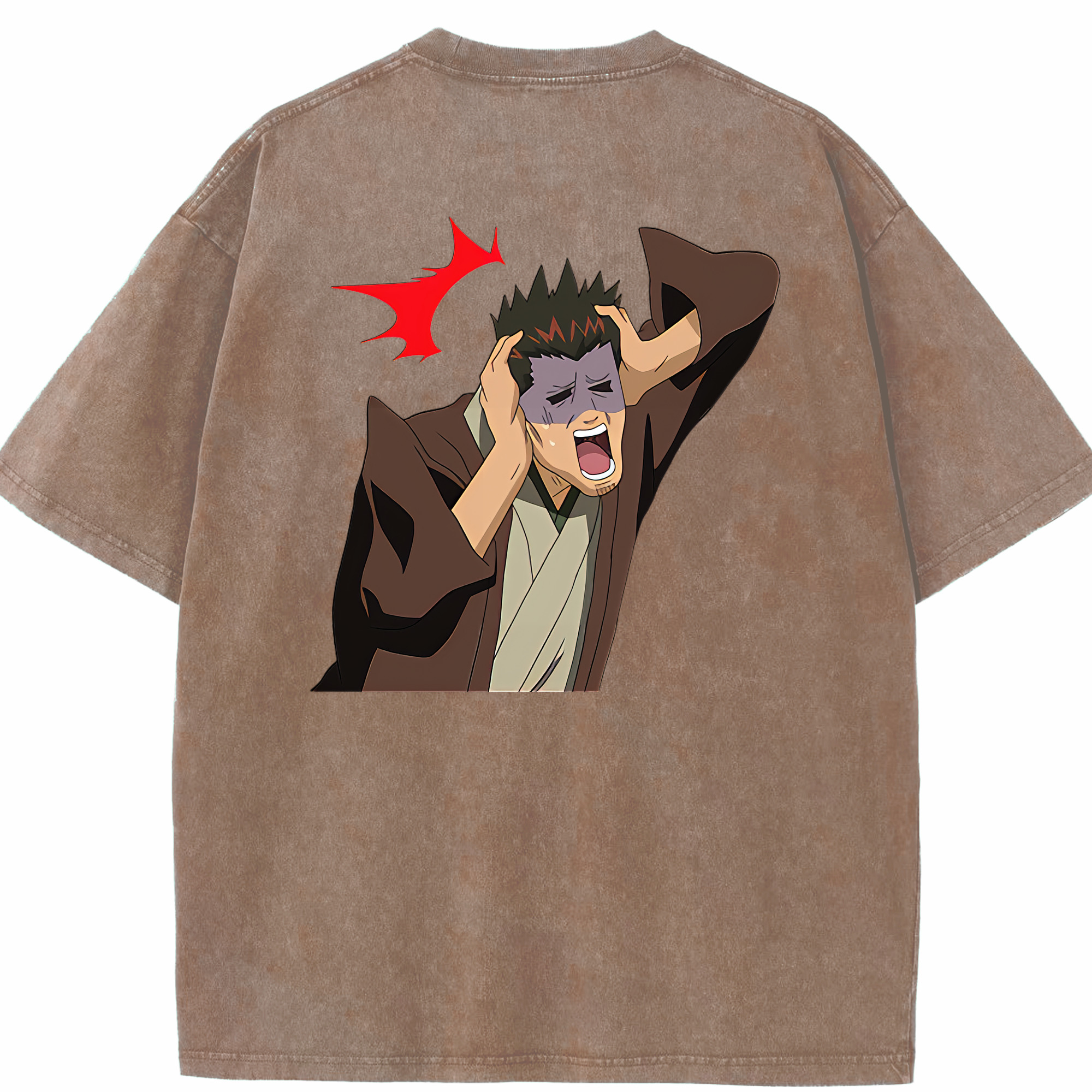 （画像用） ぎんたま 坂田銀時（さかたぎんとき） 神楽 志村新八（しむら しんぱち） GINTAMA Sakata Gintoki Kagura Shimura Shinpachi 綿100% ヴィンテージ風 半袖Tシャツ（背面プリント）