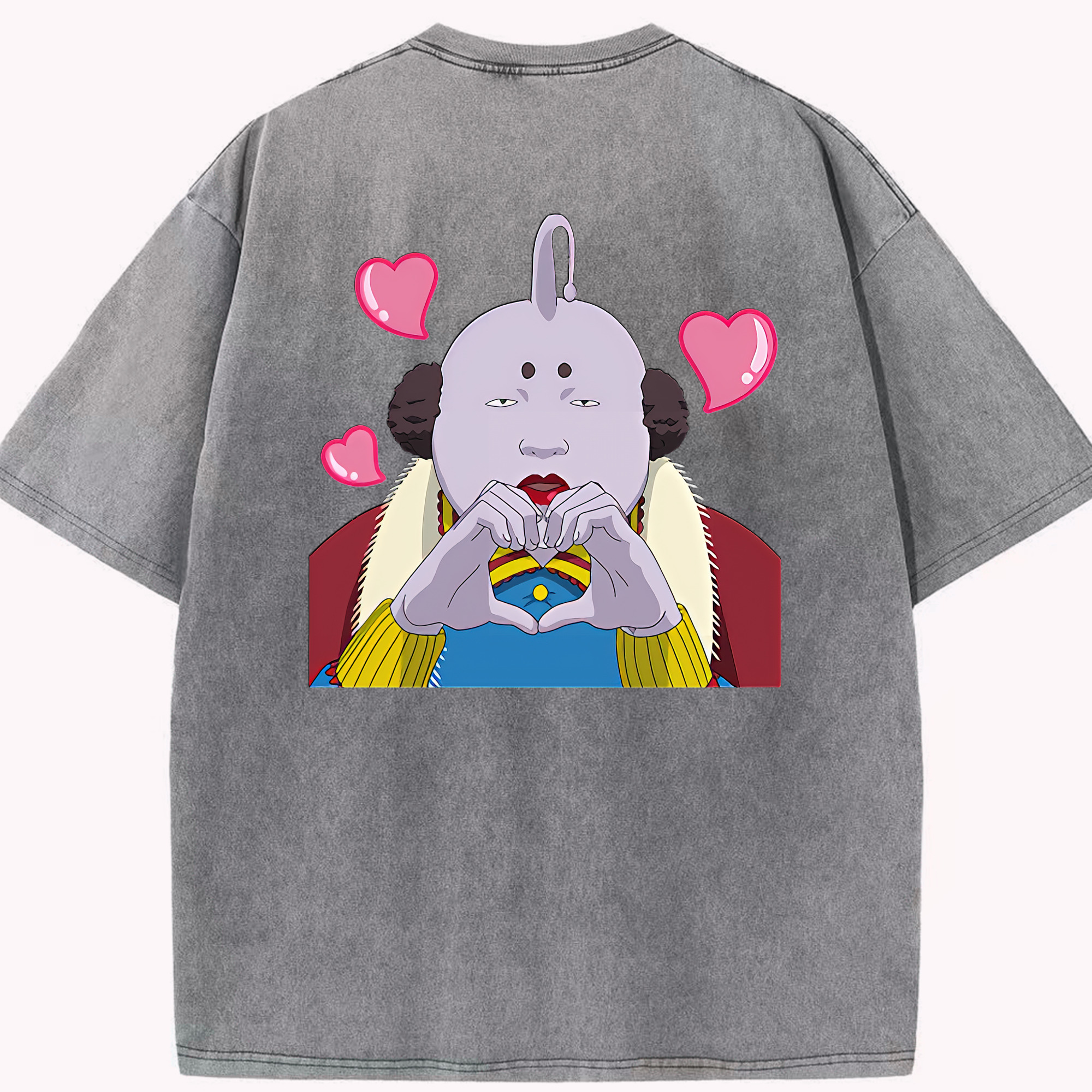 （画像用） ぎんたま 坂田銀時（さかたぎんとき） 神楽 志村新八（しむら しんぱち） GINTAMA Sakata Gintoki Kagura Shimura Shinpachi 綿100% ヴィンテージ風 半袖Tシャツ（背面プリント）