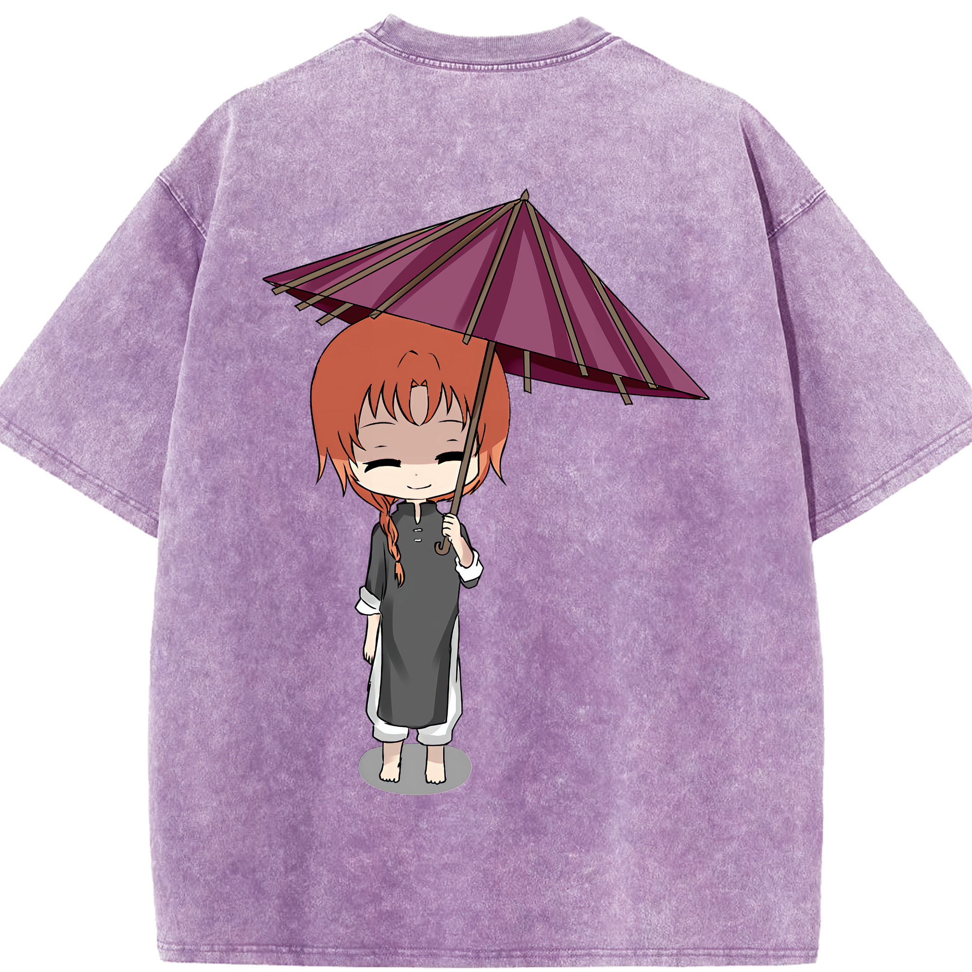 （画像用） ぎんたま 坂田銀時（さかたぎんとき） 神楽 志村新八（しむら しんぱち） GINTAMA Sakata Gintoki Kagura Shimura Shinpachi 綿100% ヴィンテージ風 半袖Tシャツ（背面プリント）
