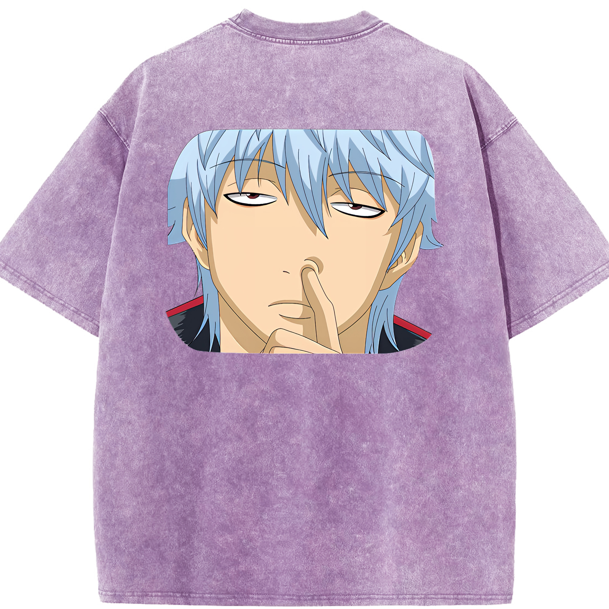 （画像用） ぎんたま 坂田銀時（さかたぎんとき） 神楽 志村新八（しむら しんぱち） GINTAMA Sakata Gintoki Kagura Shimura Shinpachi 綿100% ヴィンテージ風 半袖Tシャツ（背面プリント）