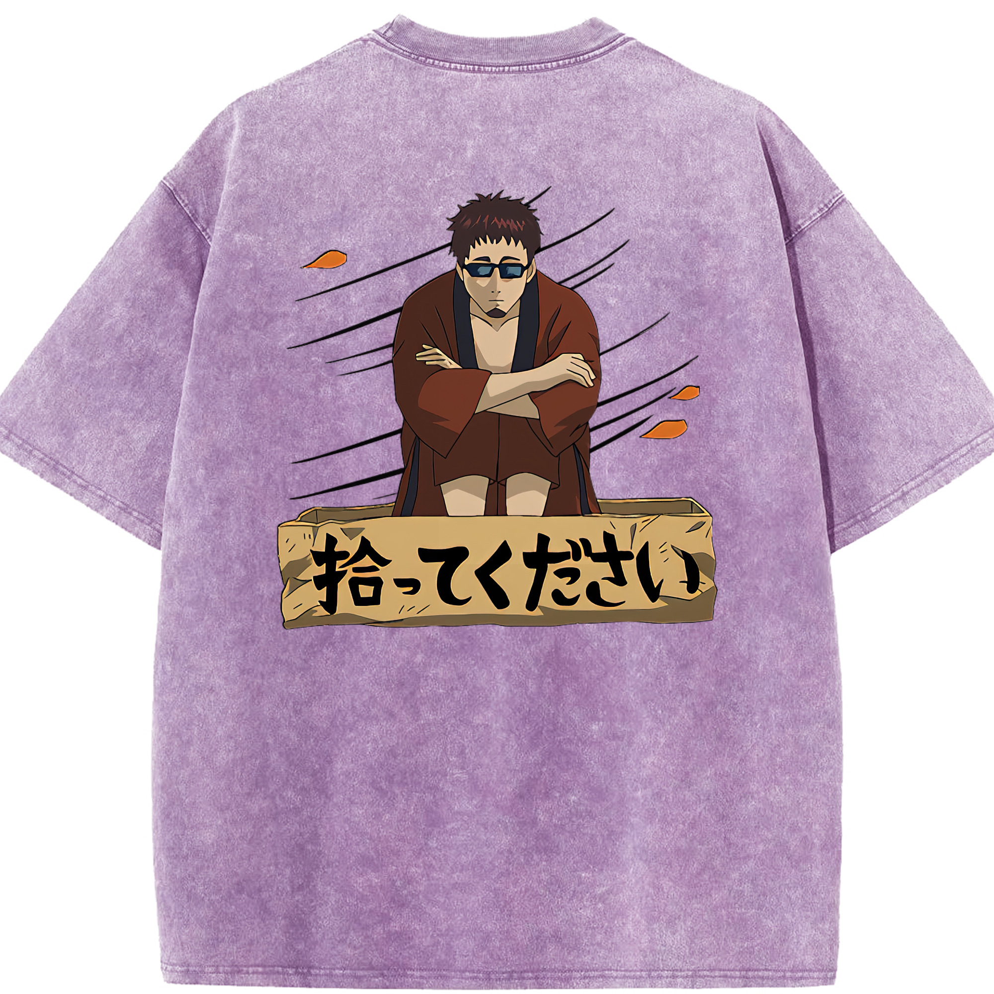 （画像用） ぎんたま 坂田銀時（さかたぎんとき） 神楽 志村新八（しむら しんぱち） GINTAMA Sakata Gintoki Kagura Shimura Shinpachi 綿100% ヴィンテージ風 半袖Tシャツ（背面プリント）