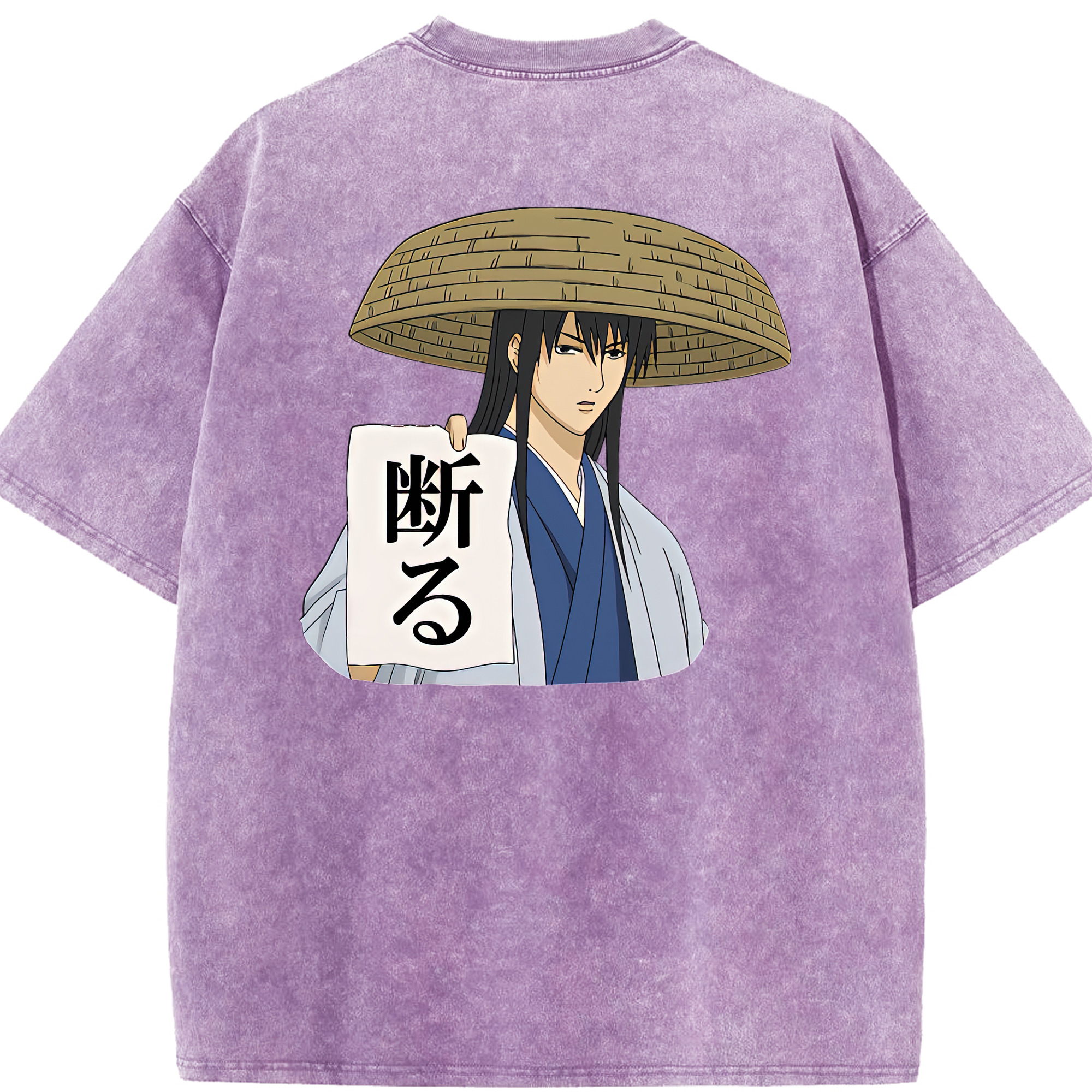（画像用） ぎんたま 坂田銀時（さかたぎんとき） 神楽 志村新八（しむら しんぱち） GINTAMA Sakata Gintoki Kagura Shimura Shinpachi 綿100% ヴィンテージ風 半袖Tシャツ（背面プリント）