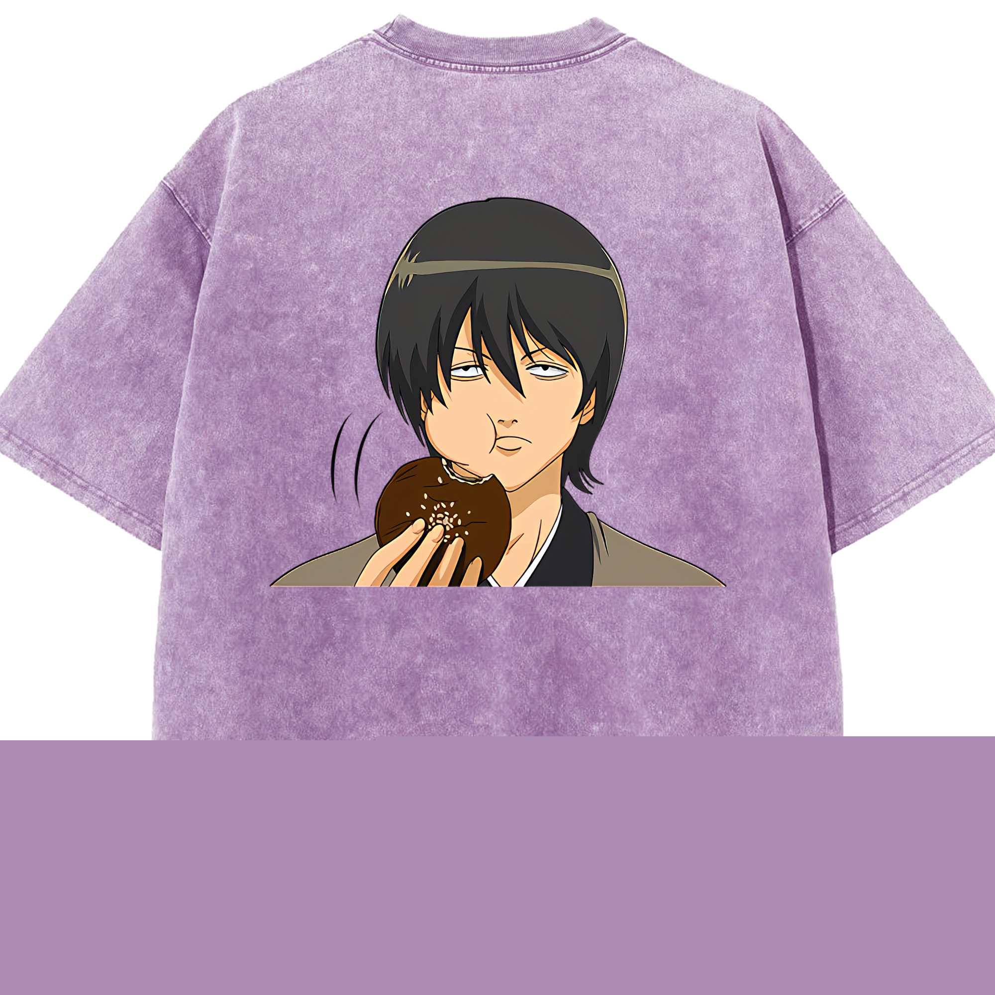 （画像用） ぎんたま 坂田銀時（さかたぎんとき） 神楽 志村新八（しむら しんぱち） GINTAMA Sakata Gintoki Kagura Shimura Shinpachi 綿100% ヴィンテージ風 半袖Tシャツ（背面プリント）