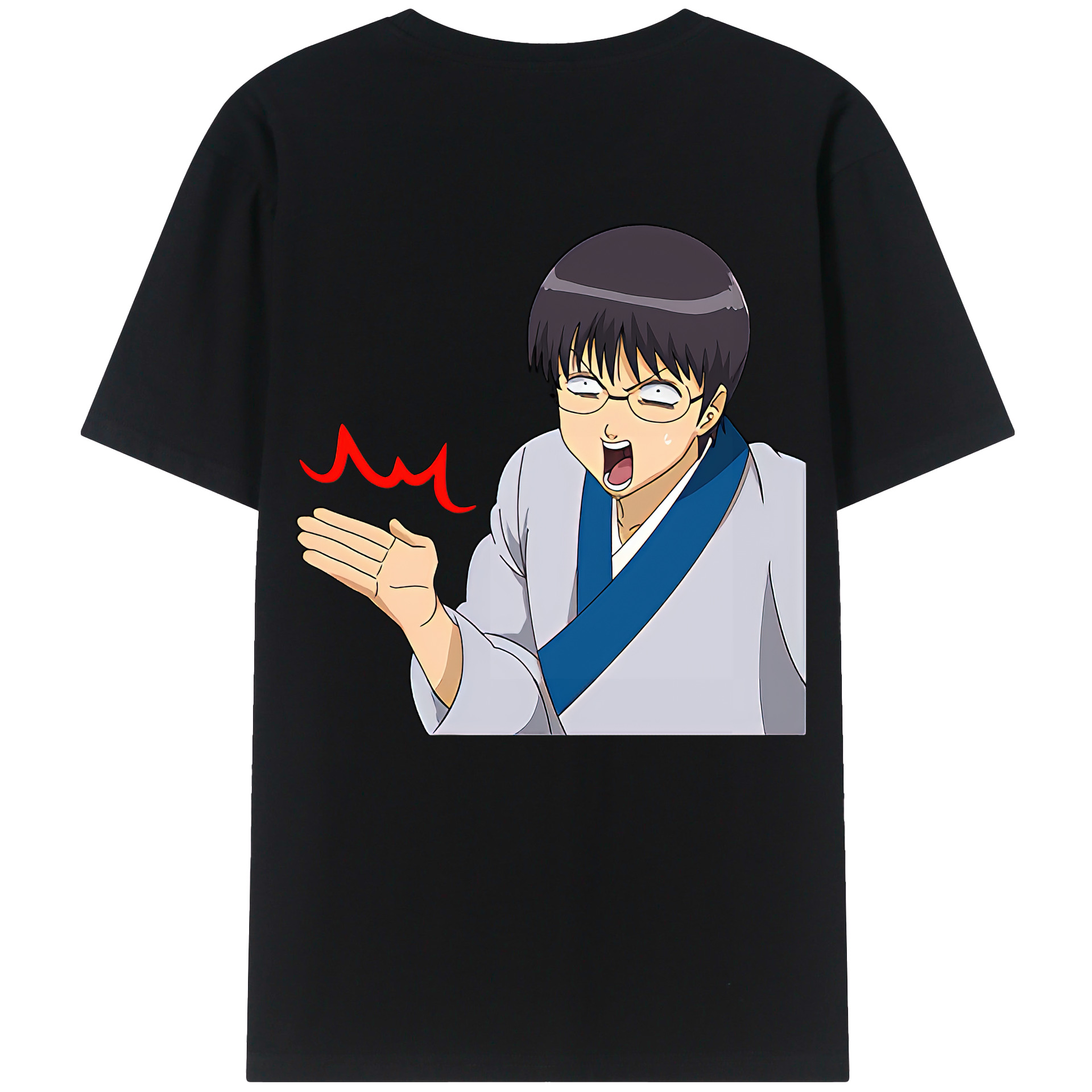 （画像用） ぎんたま 坂田銀時（さかたぎんとき） 神楽 志村新八（しむら しんぱち） GINTAMA Sakata Gintoki Kagura Shimura Shinpachi 綿100％ メンズ半袖Tシャツ（バックプリント） 通気性
