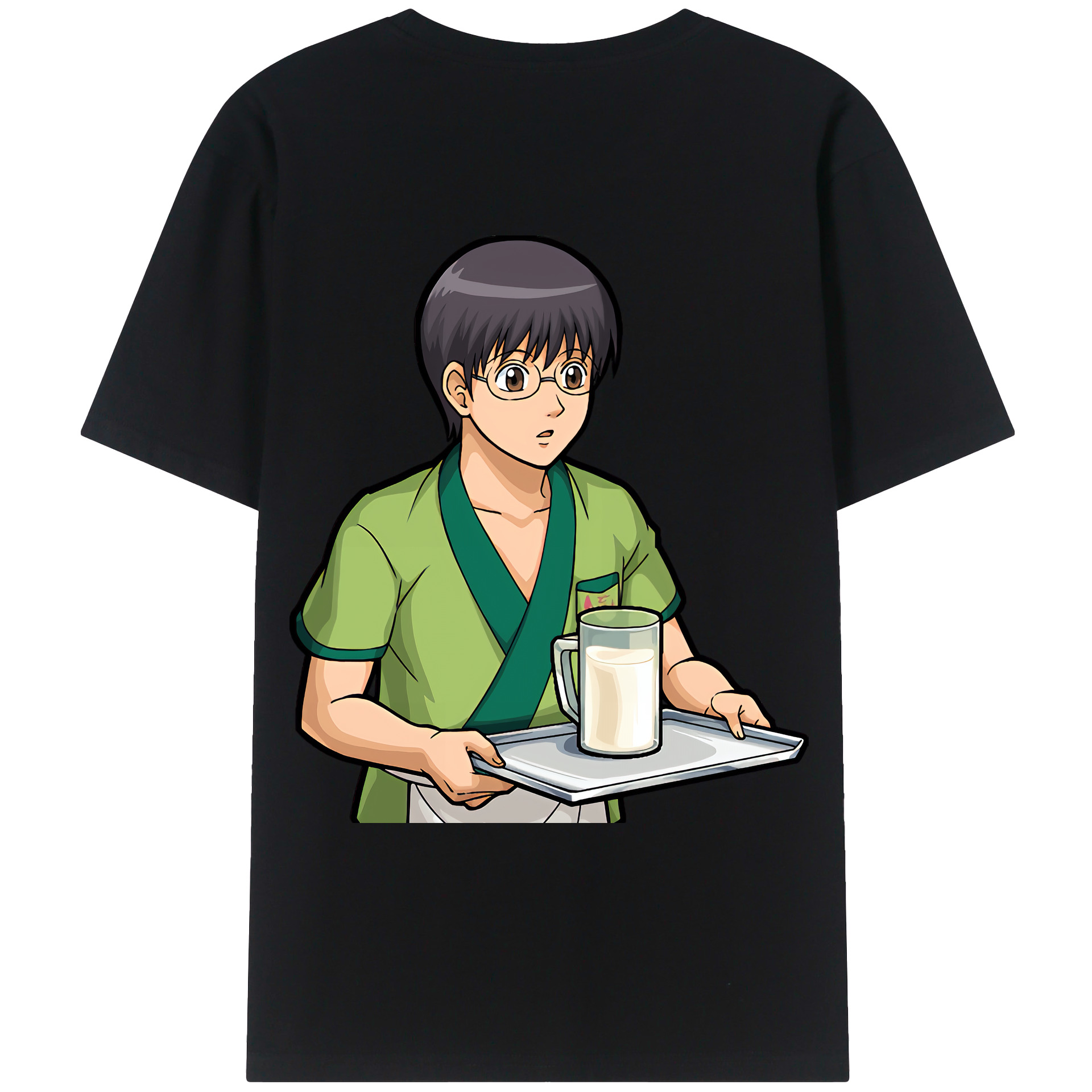 （画像用） ぎんたま 坂田銀時（さかたぎんとき） 神楽 志村新八（しむら しんぱち） GINTAMA Sakata Gintoki Kagura Shimura Shinpachi 綿100％ メンズ半袖Tシャツ（バックプリント） 通気性