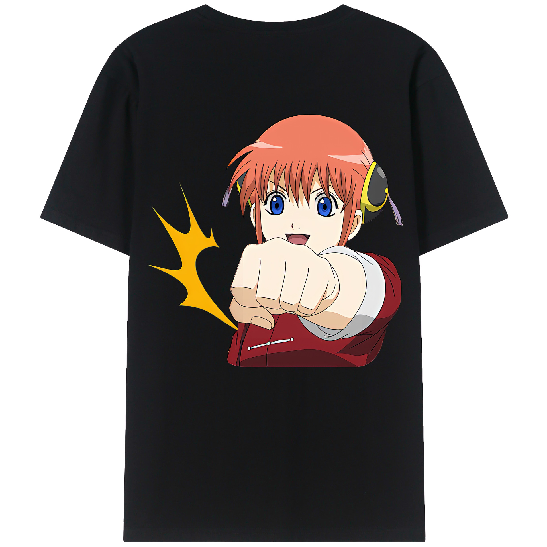 （画像用） ぎんたま 坂田銀時（さかたぎんとき） 神楽 志村新八（しむら しんぱち） GINTAMA Sakata Gintoki Kagura Shimura Shinpachi 綿100％ メンズ半袖Tシャツ（バックプリント） 通気性