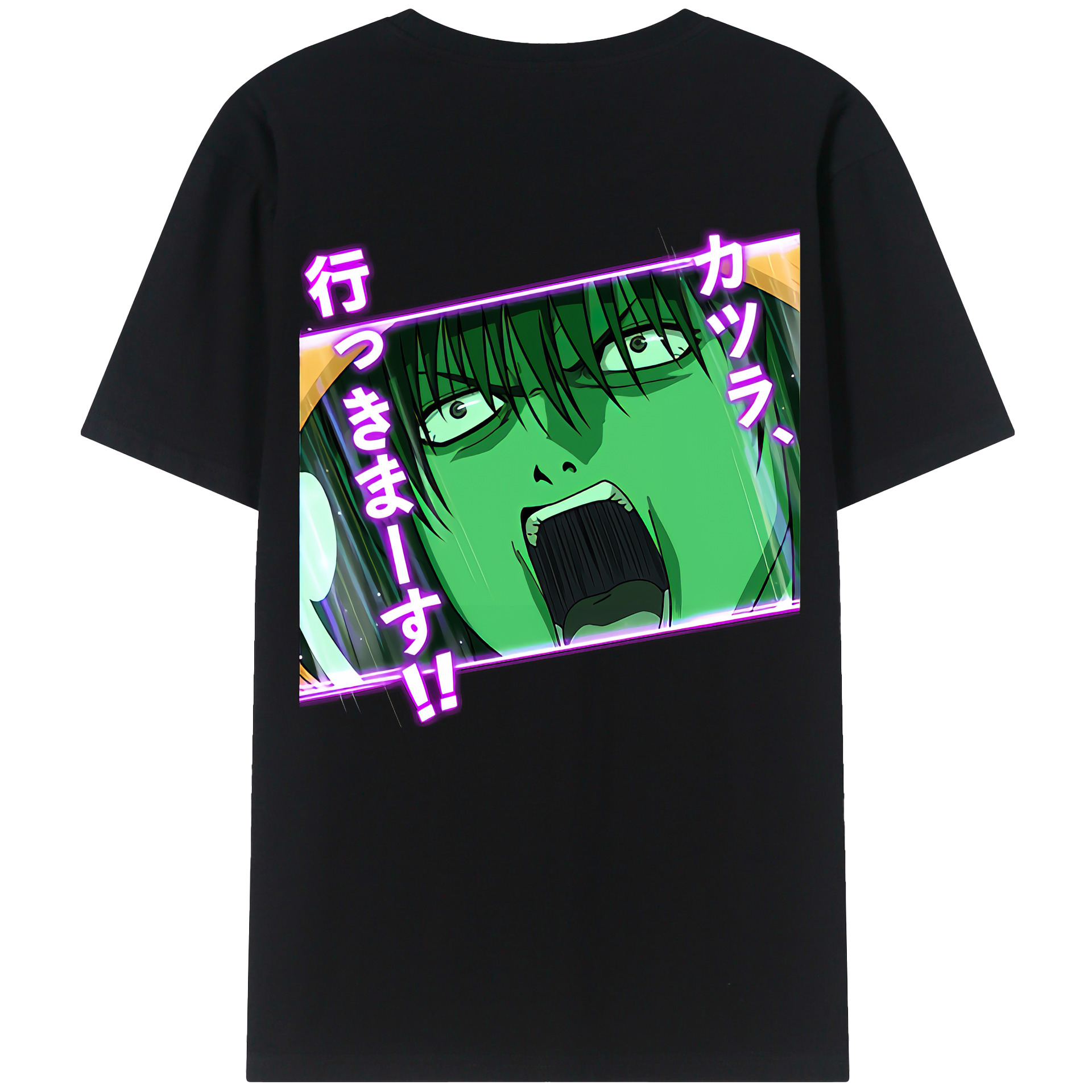 （画像用） ぎんたま 坂田銀時（さかたぎんとき） 神楽 志村新八（しむら しんぱち） GINTAMA Sakata Gintoki Kagura Shimura Shinpachi 綿100％ メンズ半袖Tシャツ（バックプリント） 通気性
