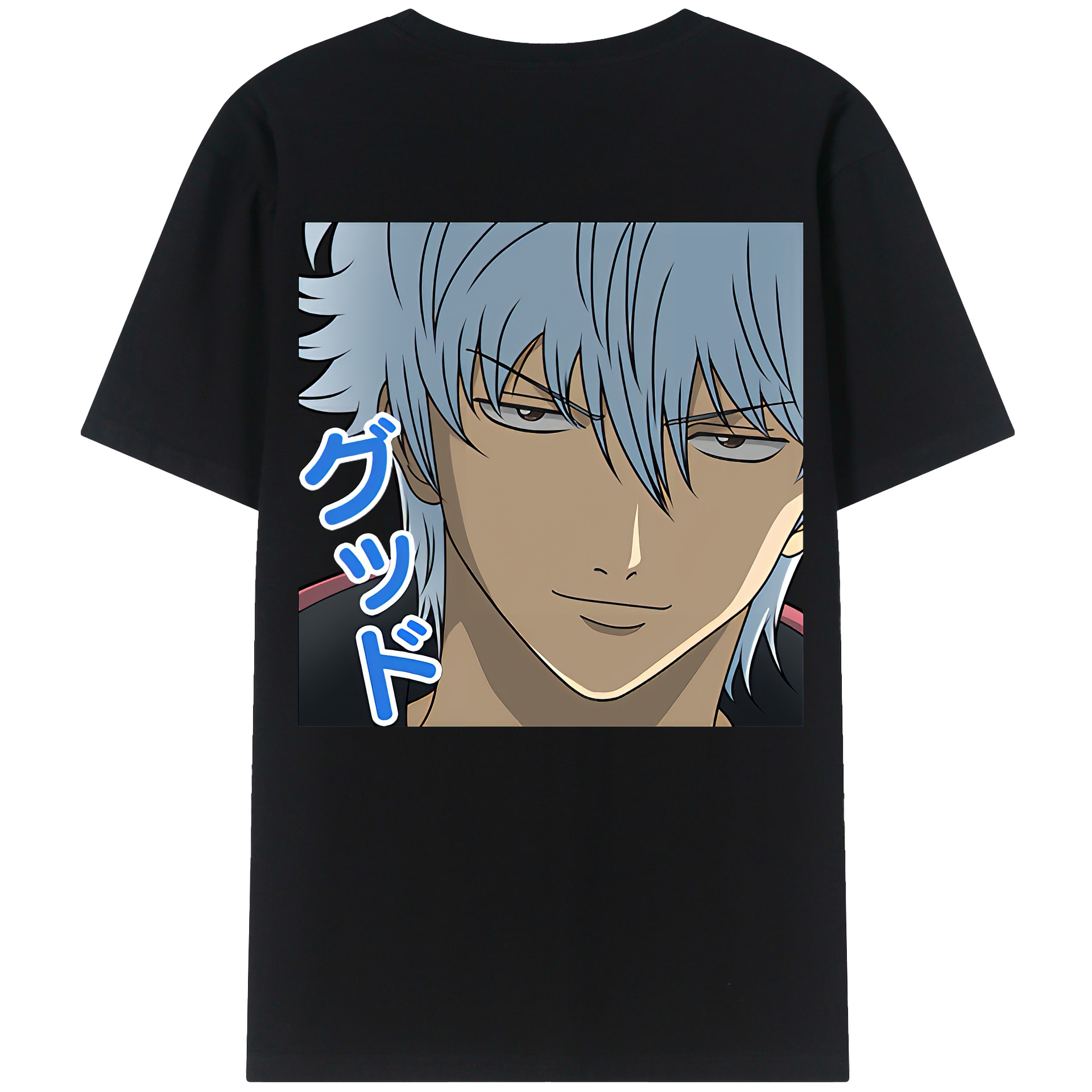 （画像用） ぎんたま 坂田銀時（さかたぎんとき） 神楽 志村新八（しむら しんぱち） GINTAMA Sakata Gintoki Kagura Shimura Shinpachi 綿100％ メンズ半袖Tシャツ（バックプリント） 通気性