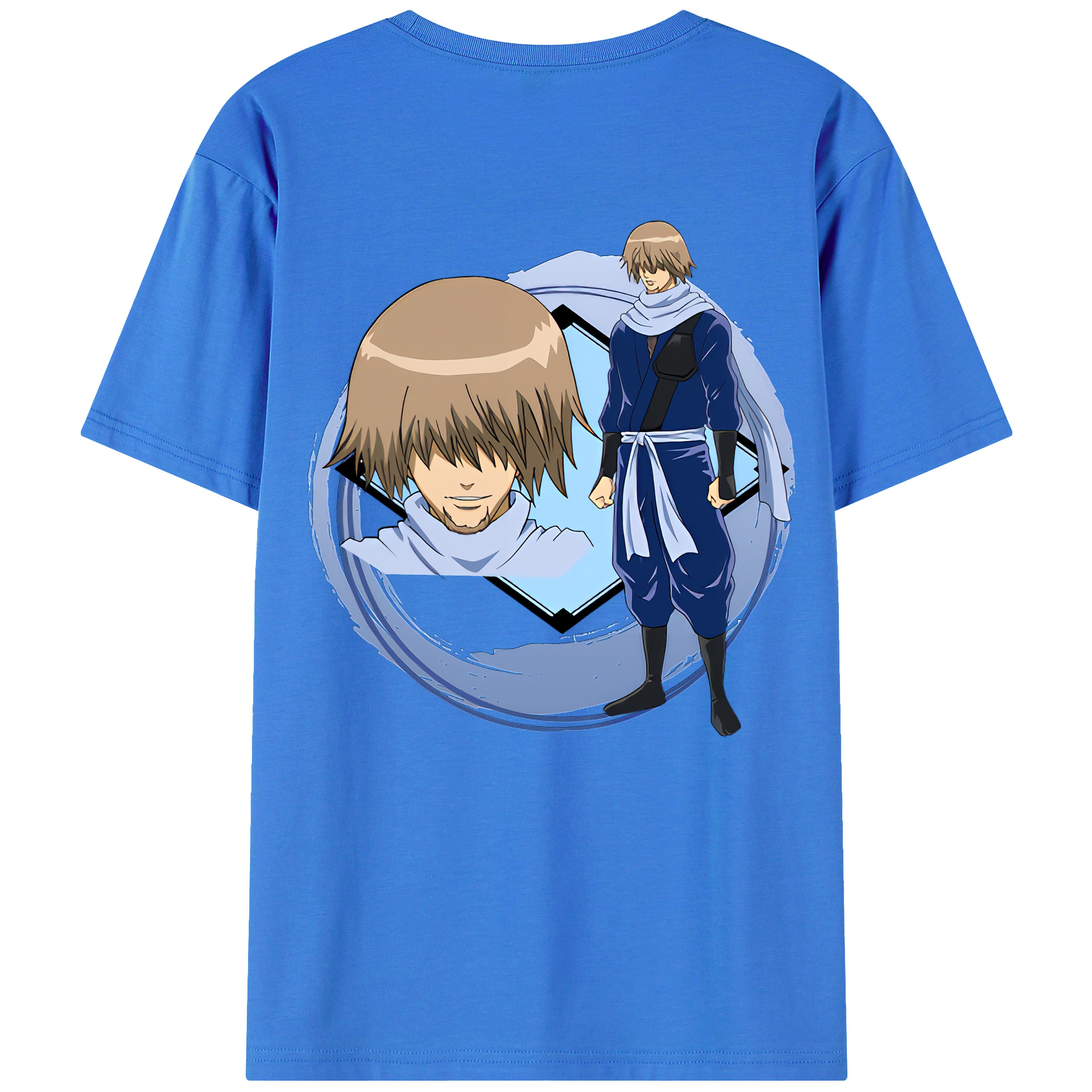 （画像用） ぎんたま 坂田銀時（さかたぎんとき） 神楽 志村新八（しむら しんぱち） GINTAMA Sakata Gintoki Kagura Shimura Shinpachi 綿100％ メンズ半袖Tシャツ（バックプリント） 通気性