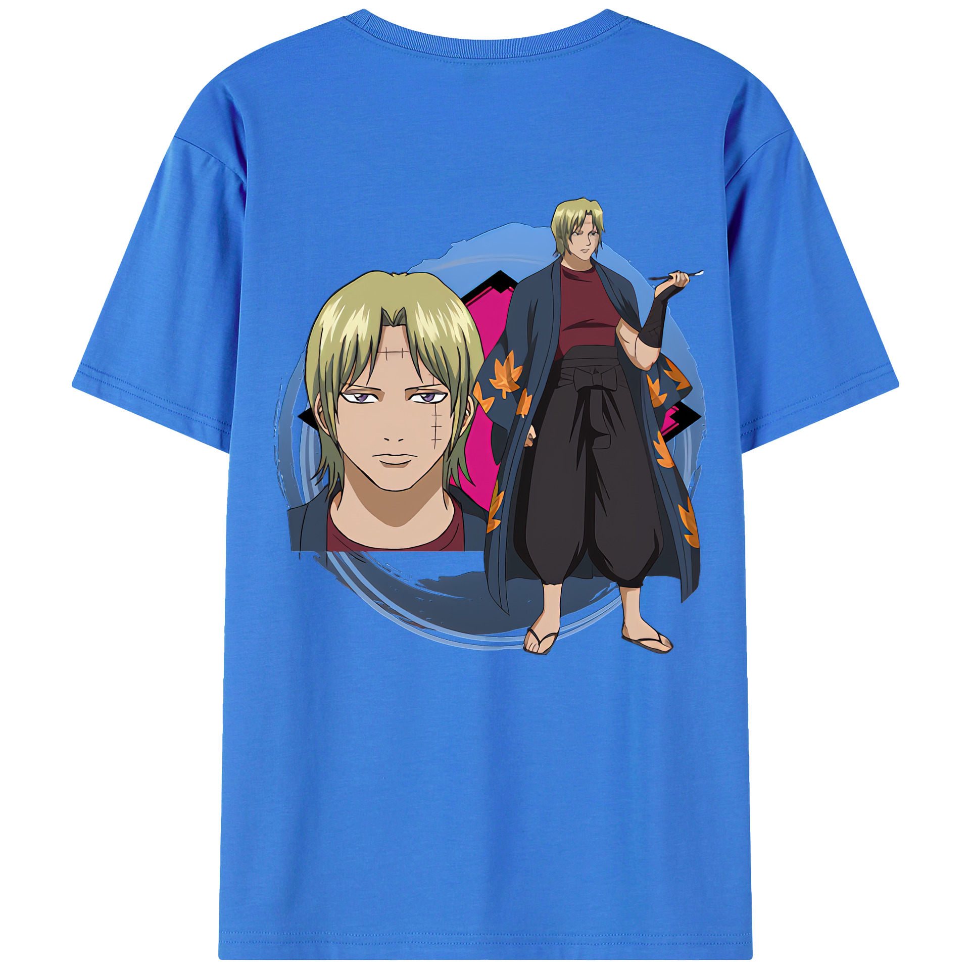 （画像用） ぎんたま 坂田銀時（さかたぎんとき） 神楽 志村新八（しむら しんぱち） GINTAMA Sakata Gintoki Kagura Shimura Shinpachi 綿100％ メンズ半袖Tシャツ（バックプリント） 通気性