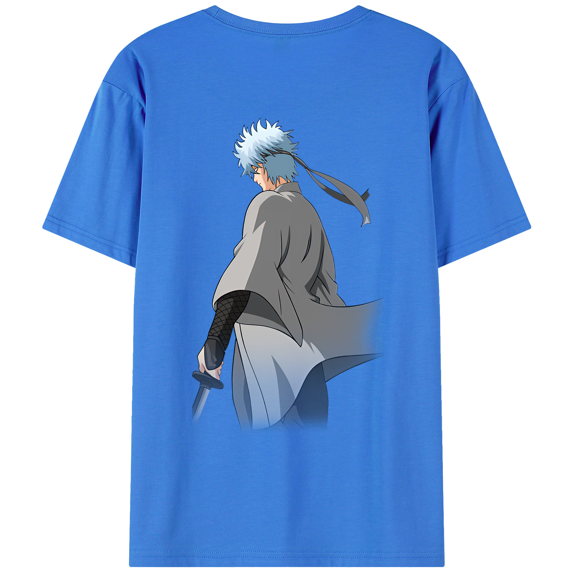 （画像用） ぎんたま 坂田銀時（さかたぎんとき） 神楽 志村新八（しむら しんぱち） GINTAMA Sakata Gintoki Kagura Shimura Shinpachi 綿100％ メンズ半袖Tシャツ（バックプリント） 通気性