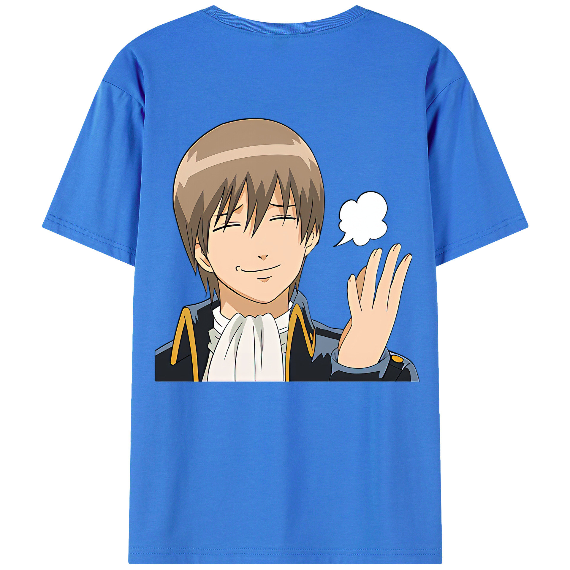 （画像用） ぎんたま 坂田銀時（さかたぎんとき） 神楽 志村新八（しむら しんぱち） GINTAMA Sakata Gintoki Kagura Shimura Shinpachi 綿100％ メンズ半袖Tシャツ（バックプリント） 通気性