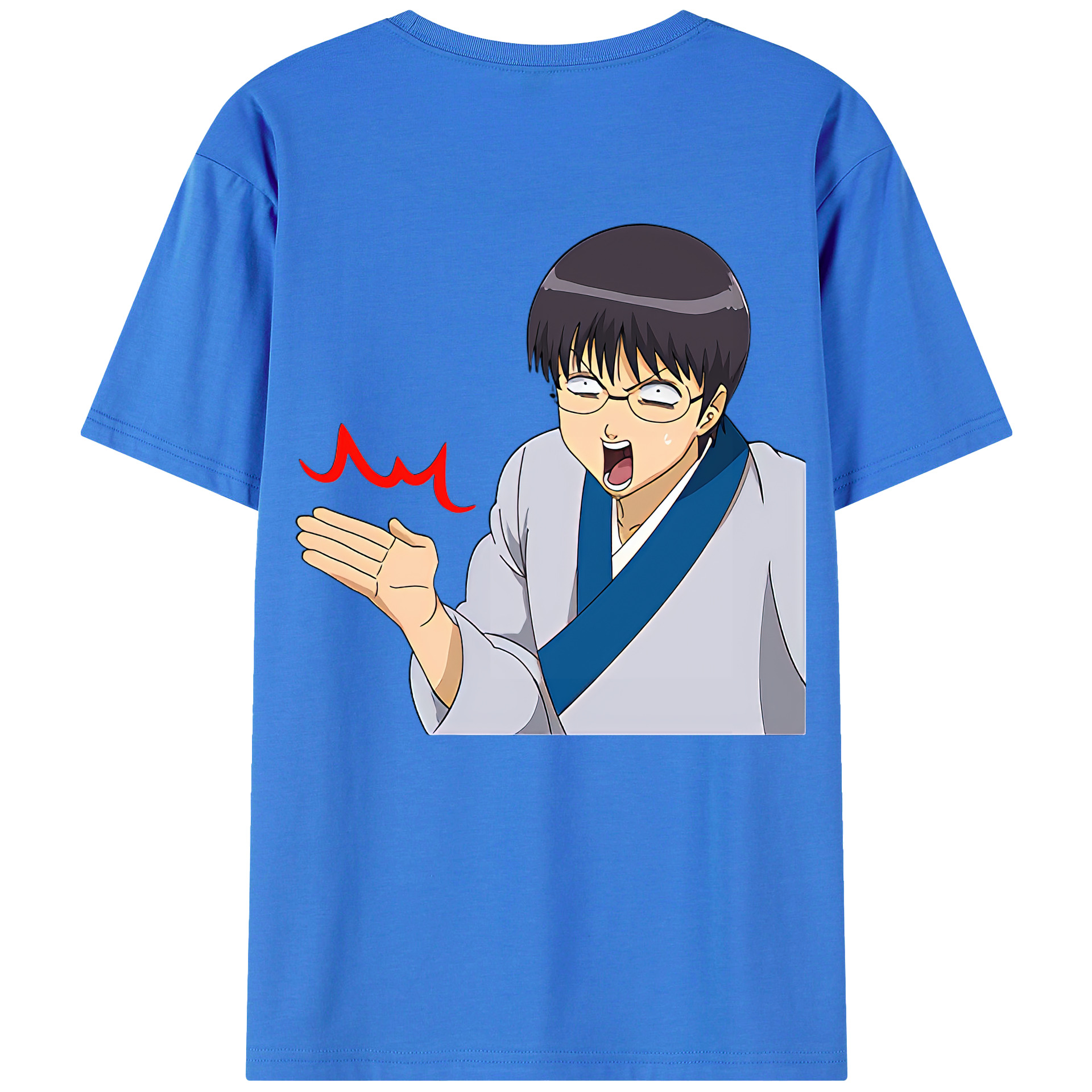 （画像用） ぎんたま 坂田銀時（さかたぎんとき） 神楽 志村新八（しむら しんぱち） GINTAMA Sakata Gintoki Kagura Shimura Shinpachi 綿100％ メンズ半袖Tシャツ（バックプリント） 通気性