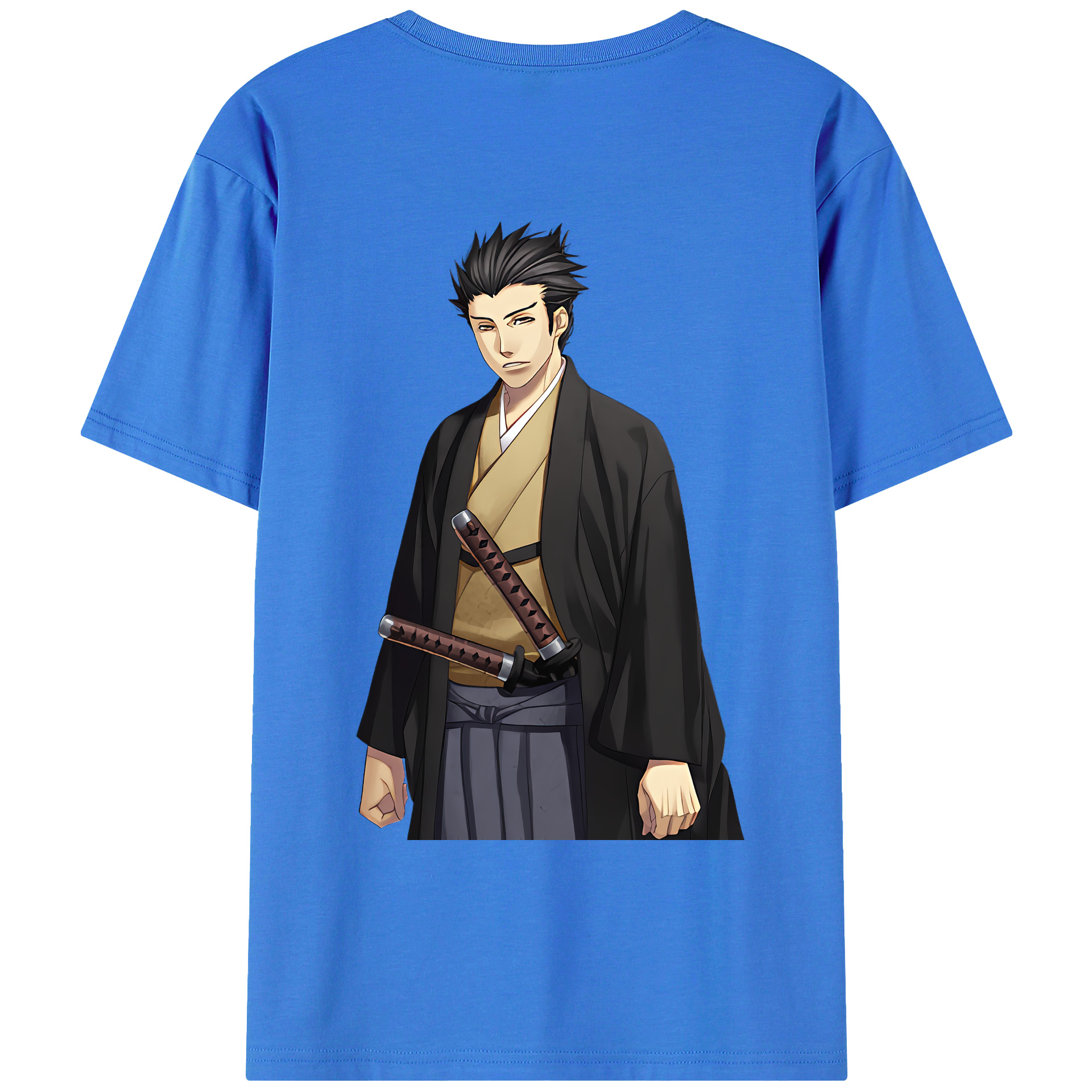 （画像用） ぎんたま 坂田銀時（さかたぎんとき） 神楽 志村新八（しむら しんぱち） GINTAMA Sakata Gintoki Kagura Shimura Shinpachi 綿100％ メンズ半袖Tシャツ（バックプリント） 通気性