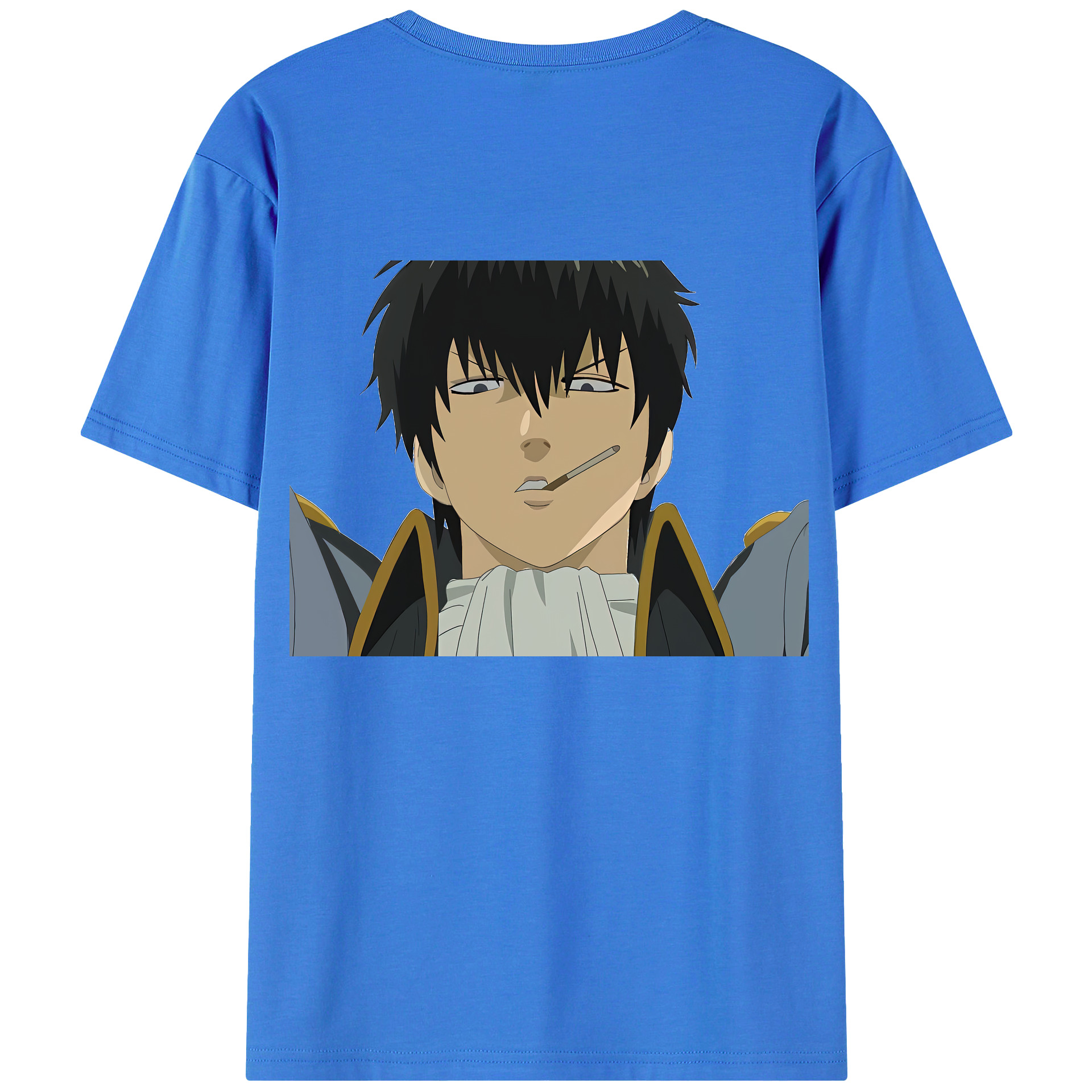 （画像用） ぎんたま 坂田銀時（さかたぎんとき） 神楽 志村新八（しむら しんぱち） GINTAMA Sakata Gintoki Kagura Shimura Shinpachi 綿100％ メンズ半袖Tシャツ（バックプリント） 通気性