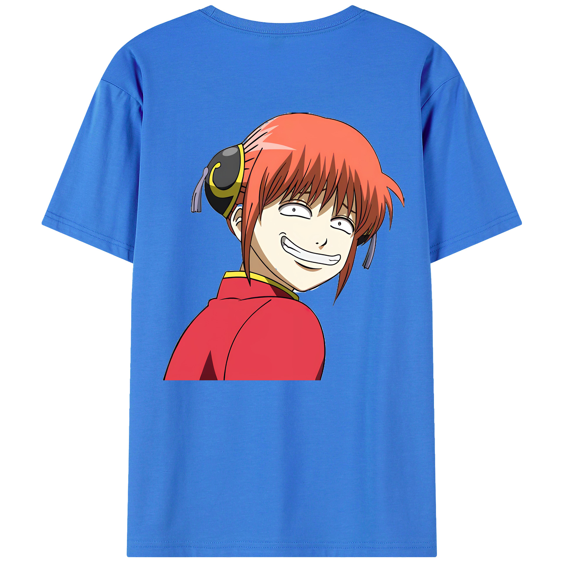 （画像用） ぎんたま 坂田銀時（さかたぎんとき） 神楽 志村新八（しむら しんぱち） GINTAMA Sakata Gintoki Kagura Shimura Shinpachi 綿100％ メンズ半袖Tシャツ（バックプリント） 通気性