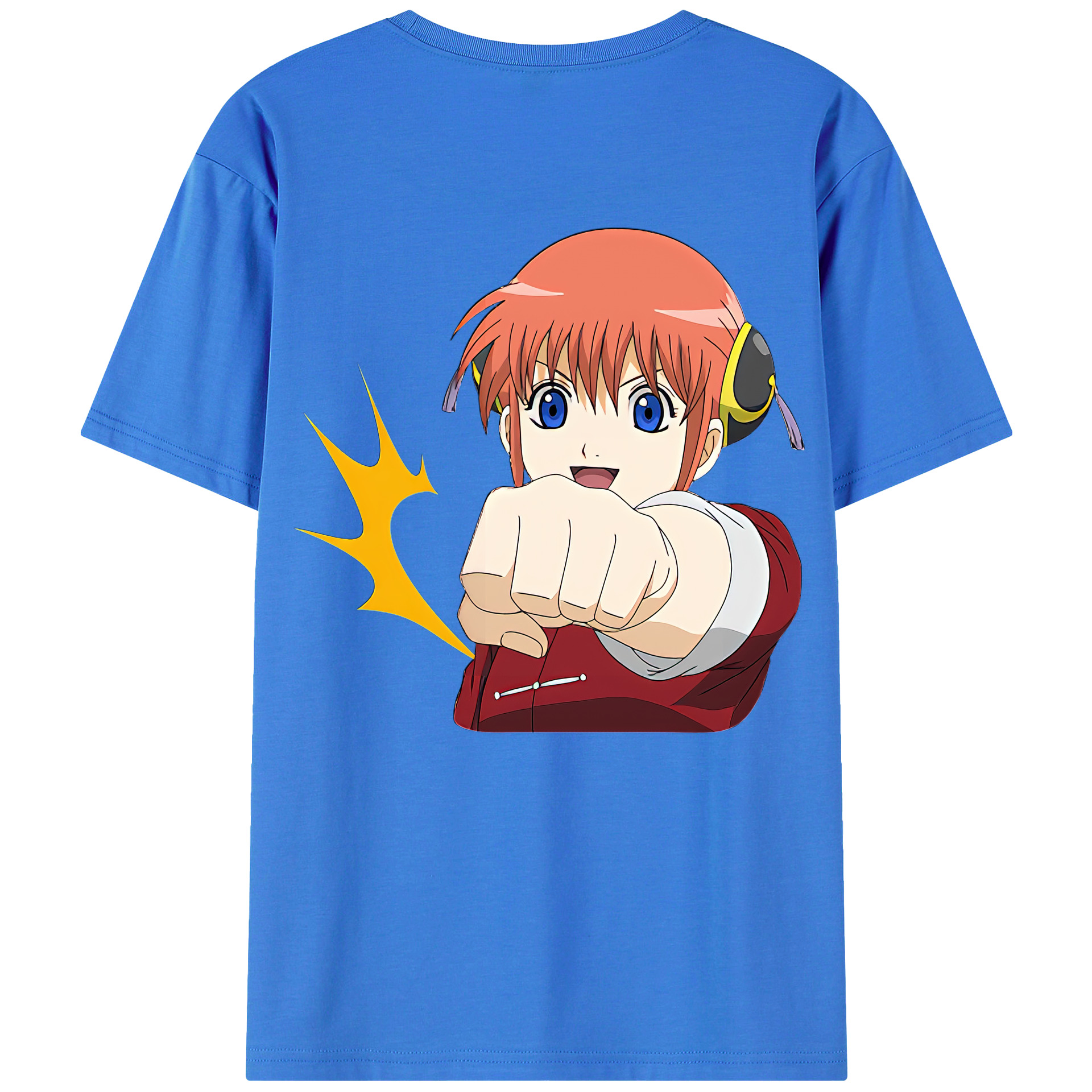 （画像用） ぎんたま 坂田銀時（さかたぎんとき） 神楽 志村新八（しむら しんぱち） GINTAMA Sakata Gintoki Kagura Shimura Shinpachi 綿100％ メンズ半袖Tシャツ（バックプリント） 通気性