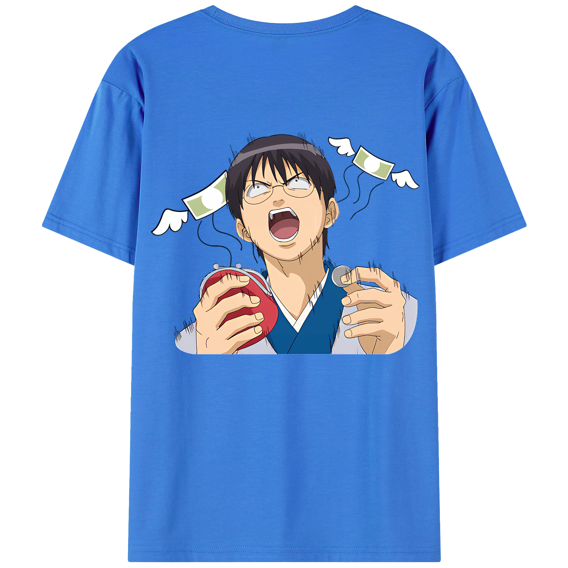 （画像用） ぎんたま 坂田銀時（さかたぎんとき） 神楽 志村新八（しむら しんぱち） GINTAMA Sakata Gintoki Kagura Shimura Shinpachi 綿100％ メンズ半袖Tシャツ（バックプリント） 通気性