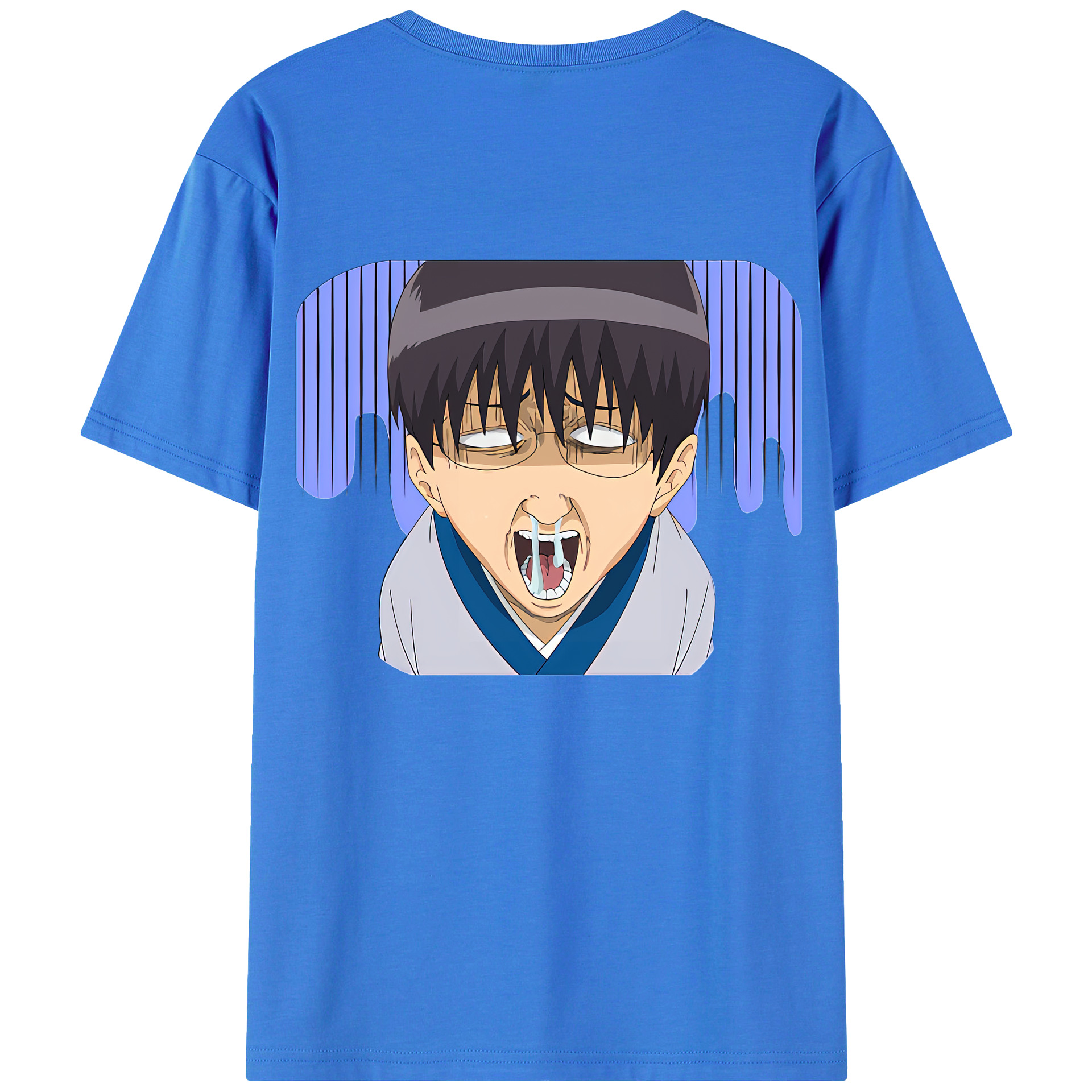 （画像用） ぎんたま 坂田銀時（さかたぎんとき） 神楽 志村新八（しむら しんぱち） GINTAMA Sakata Gintoki Kagura Shimura Shinpachi 綿100％ メンズ半袖Tシャツ（バックプリント） 通気性