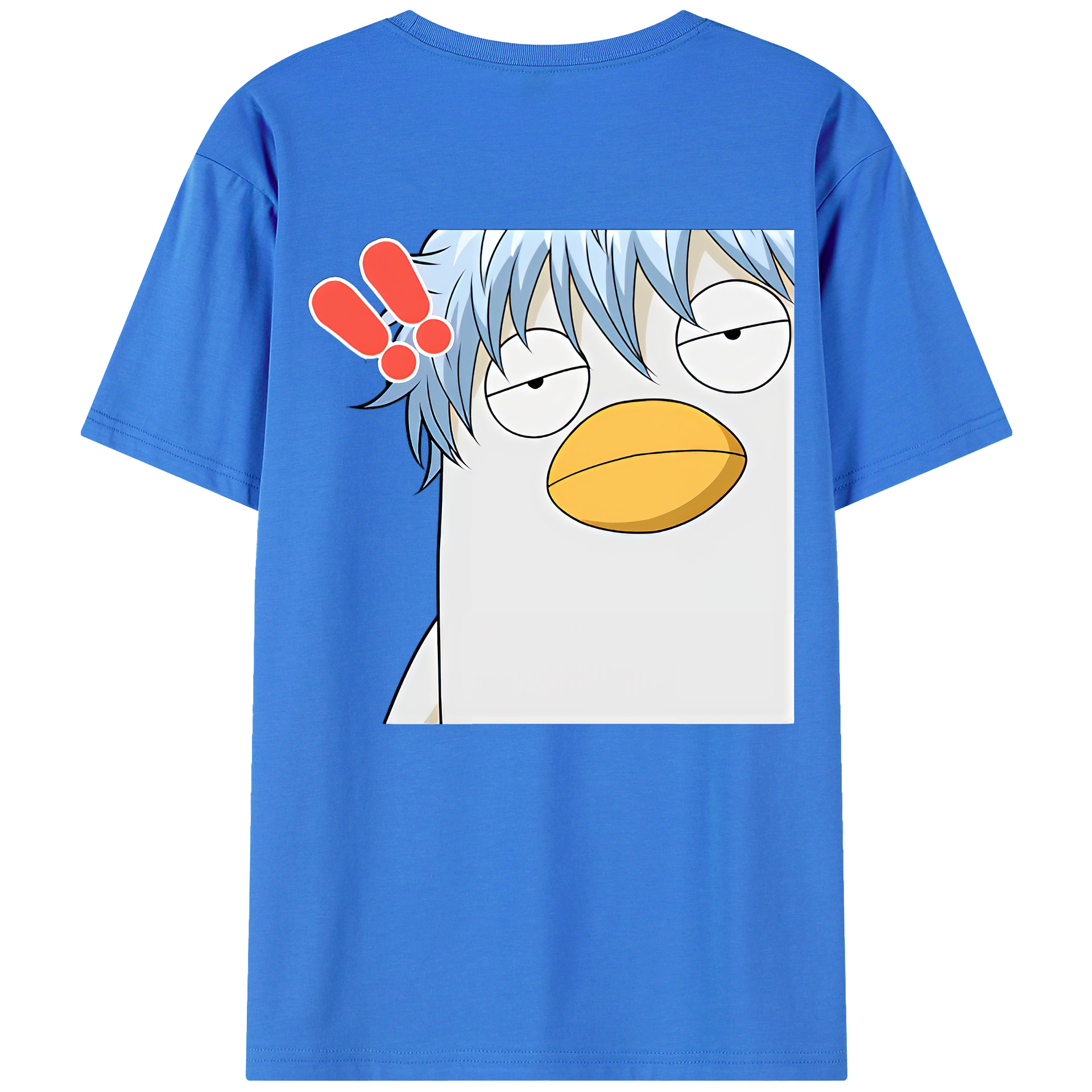 （画像用） ぎんたま 坂田銀時（さかたぎんとき） 神楽 志村新八（しむら しんぱち） GINTAMA Sakata Gintoki Kagura Shimura Shinpachi 綿100％ メンズ半袖Tシャツ（バックプリント） 通気性