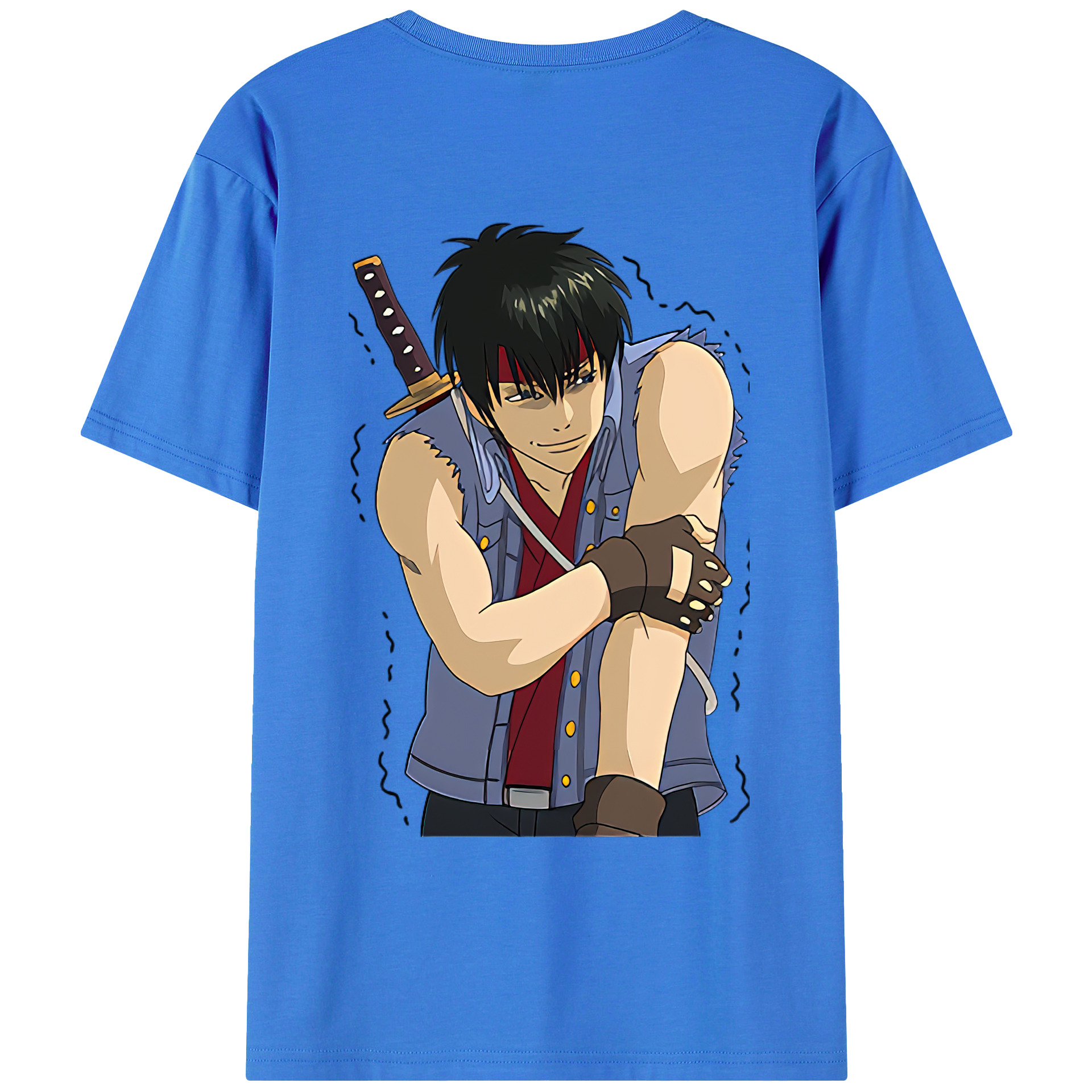 （画像用） ぎんたま 坂田銀時（さかたぎんとき） 神楽 志村新八（しむら しんぱち） GINTAMA Sakata Gintoki Kagura Shimura Shinpachi 綿100％ メンズ半袖Tシャツ（バックプリント） 通気性