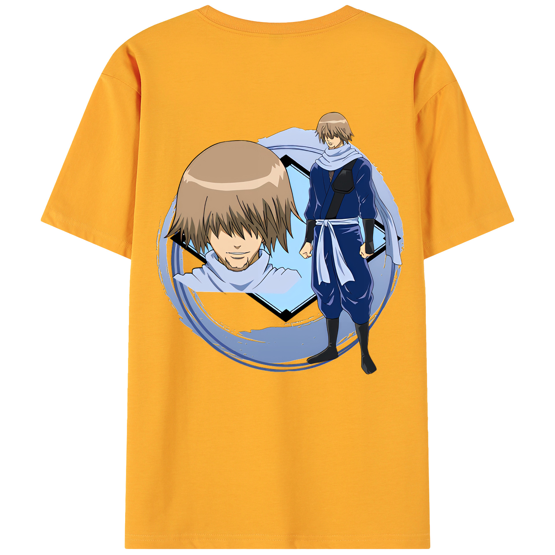 （画像用） ぎんたま 坂田銀時（さかたぎんとき） 神楽 志村新八（しむら しんぱち） GINTAMA Sakata Gintoki Kagura Shimura Shinpachi 綿100％ メンズ半袖Tシャツ（バックプリント） 通気性