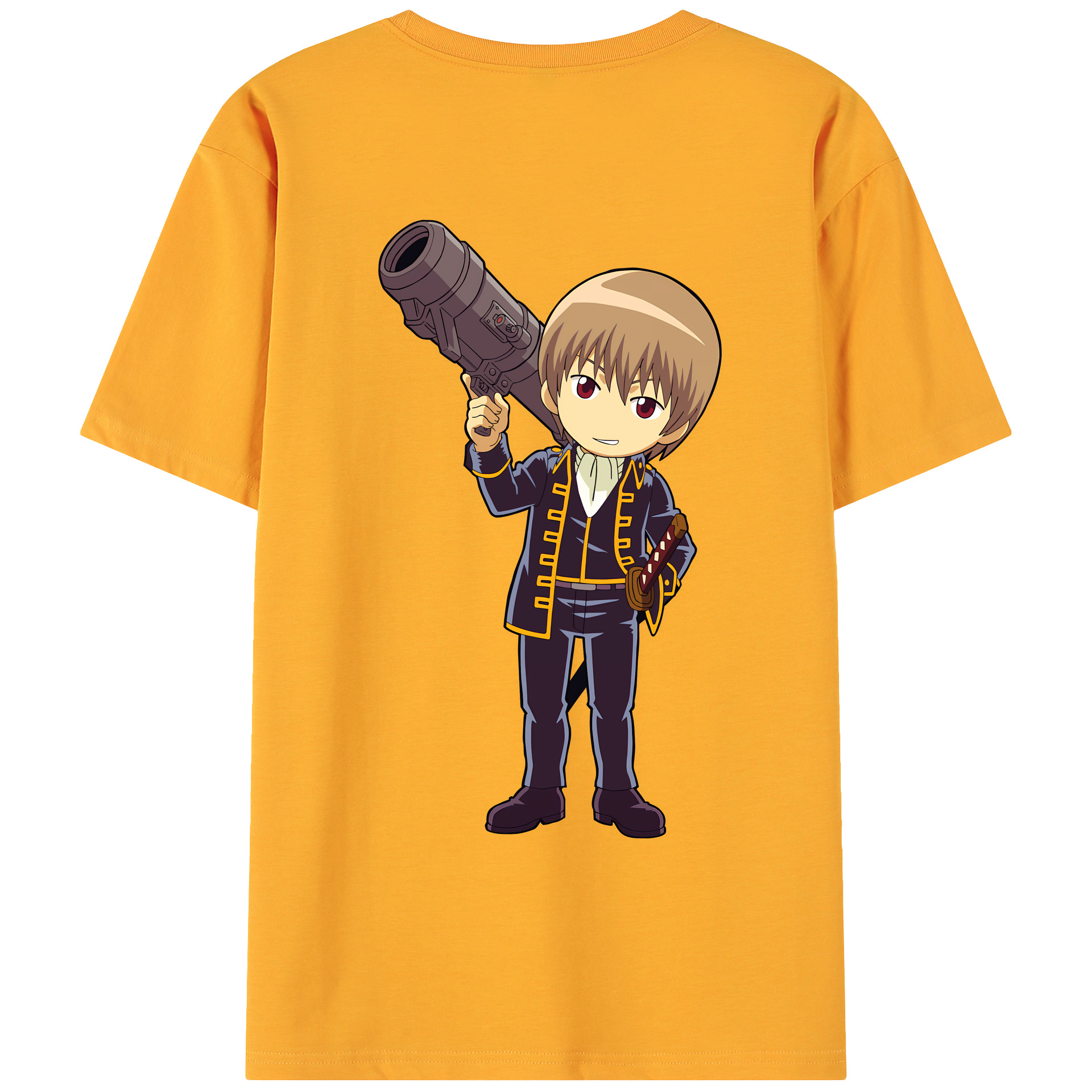 （画像用） ぎんたま 坂田銀時（さかたぎんとき） 神楽 志村新八（しむら しんぱち） GINTAMA Sakata Gintoki Kagura Shimura Shinpachi 綿100％ メンズ半袖Tシャツ（バックプリント） 通気性