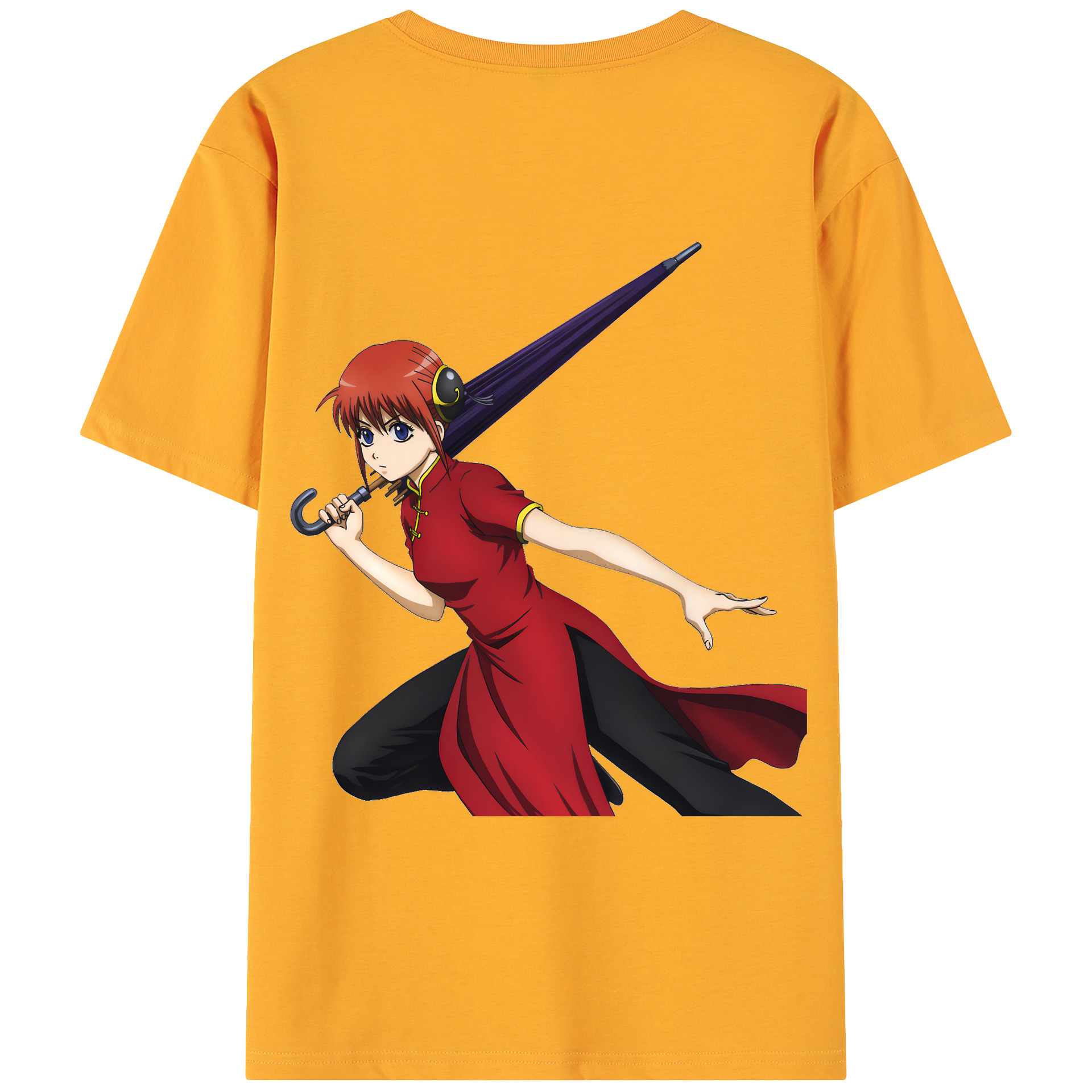 （画像用） ぎんたま 坂田銀時（さかたぎんとき） 神楽 志村新八（しむら しんぱち） GINTAMA Sakata Gintoki Kagura Shimura Shinpachi 綿100％ メンズ半袖Tシャツ（バックプリント） 通気性