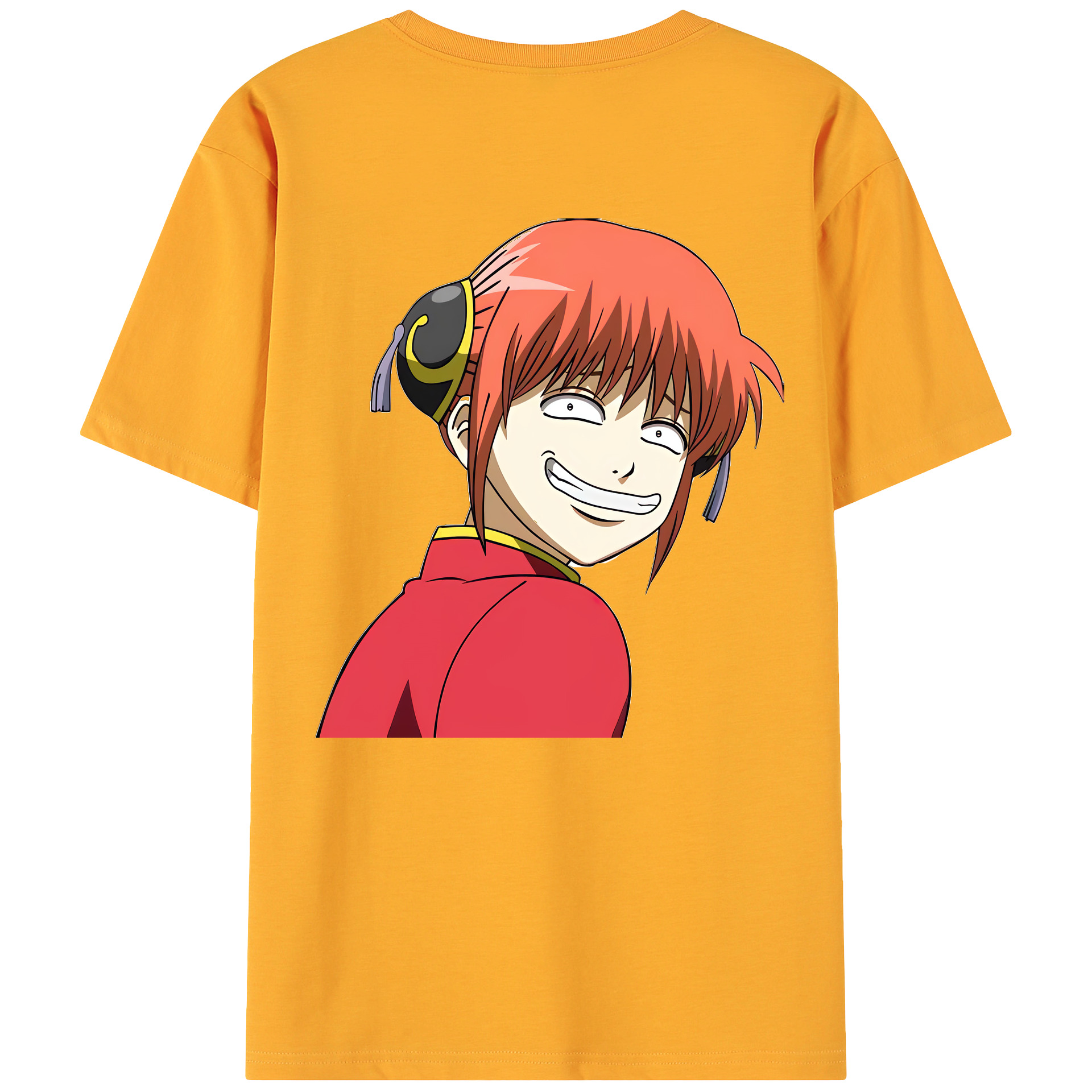 （画像用） ぎんたま 坂田銀時（さかたぎんとき） 神楽 志村新八（しむら しんぱち） GINTAMA Sakata Gintoki Kagura Shimura Shinpachi 綿100％ メンズ半袖Tシャツ（バックプリント） 通気性