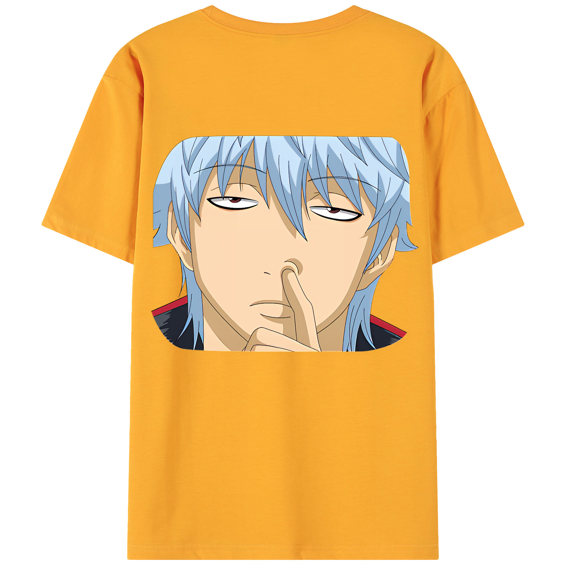 （画像用） ぎんたま 坂田銀時（さかたぎんとき） 神楽 志村新八（しむら しんぱち） GINTAMA Sakata Gintoki Kagura Shimura Shinpachi 綿100％ メンズ半袖Tシャツ（バックプリント） 通気性