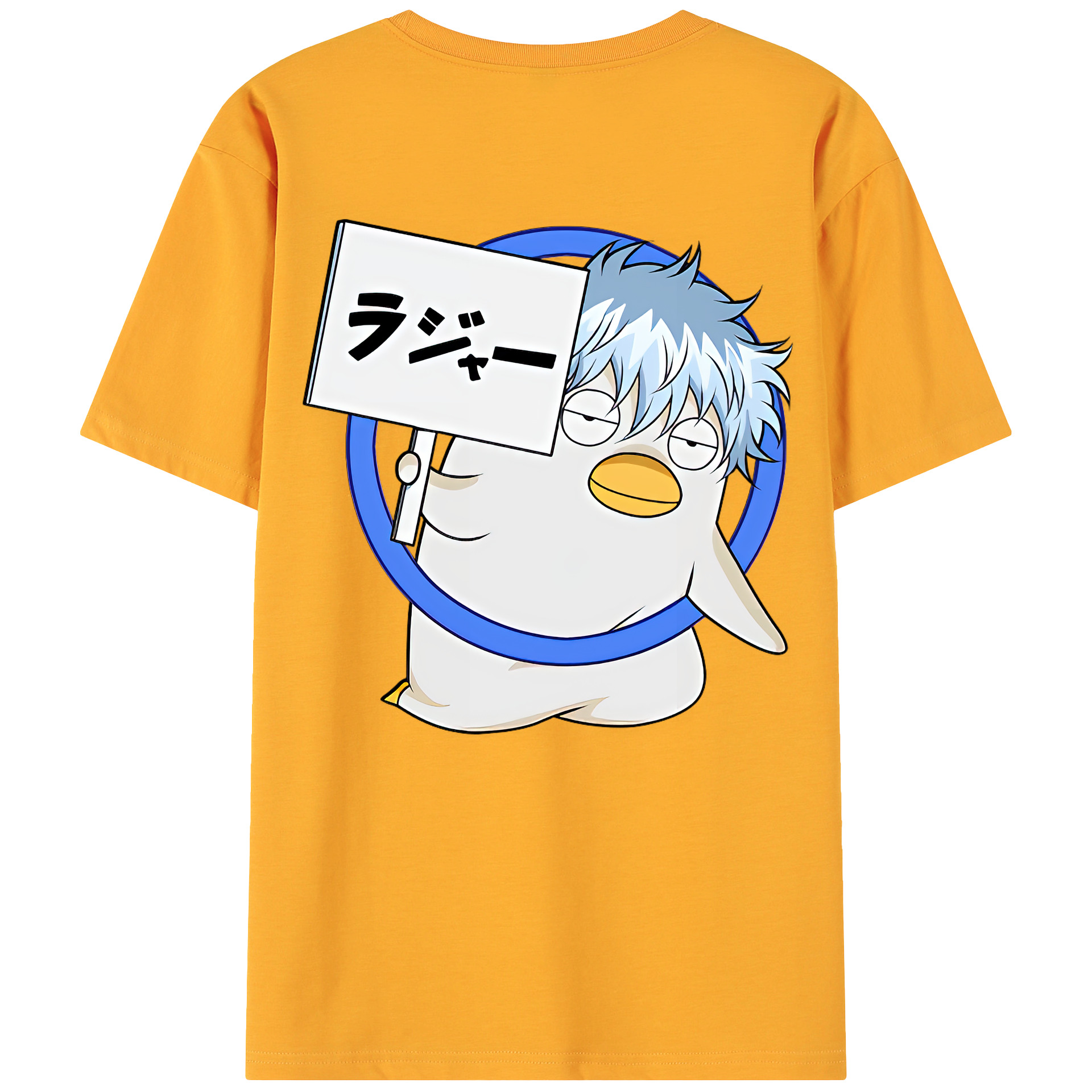 （画像用） ぎんたま 坂田銀時（さかたぎんとき） 神楽 志村新八（しむら しんぱち） GINTAMA Sakata Gintoki Kagura Shimura Shinpachi 綿100％ メンズ半袖Tシャツ（バックプリント） 通気性