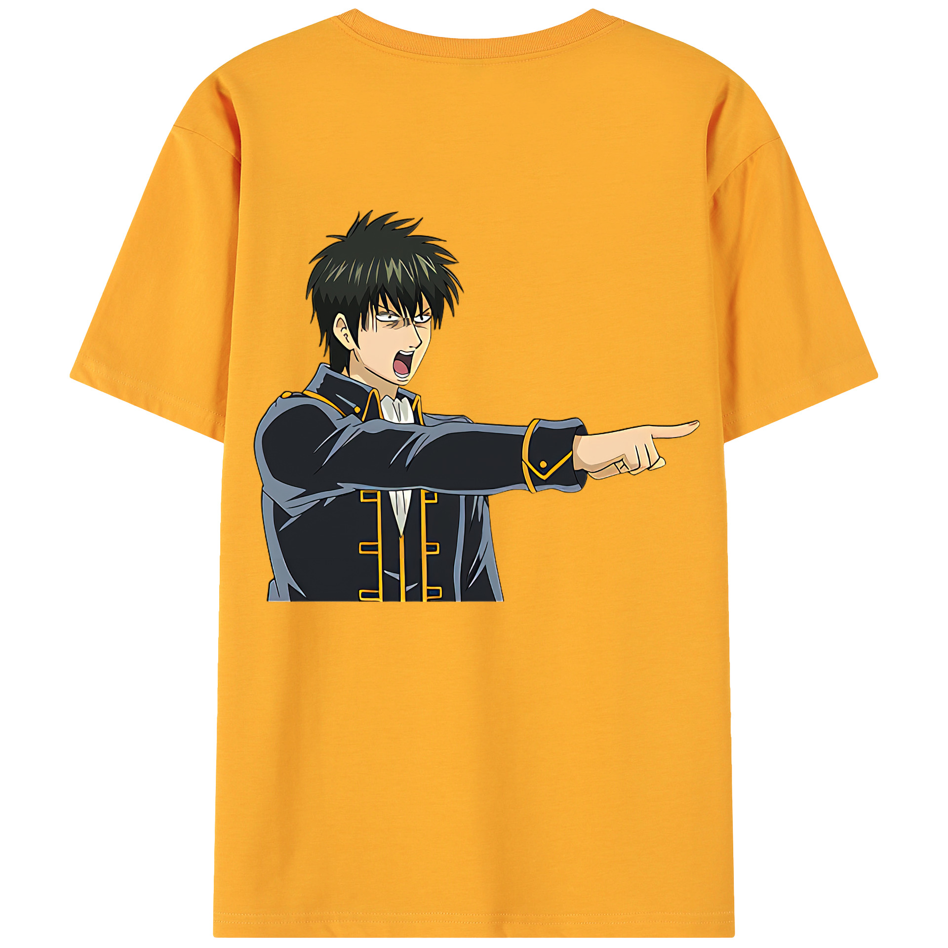 （画像用） ぎんたま 坂田銀時（さかたぎんとき） 神楽 志村新八（しむら しんぱち） GINTAMA Sakata Gintoki Kagura Shimura Shinpachi 綿100％ メンズ半袖Tシャツ（バックプリント） 通気性