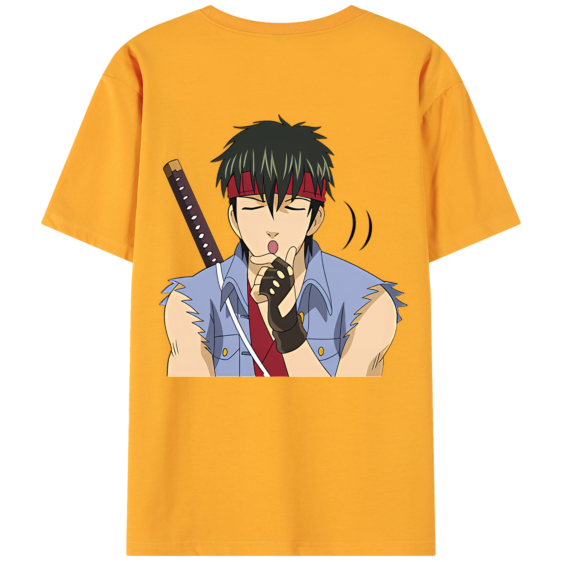 （画像用） ぎんたま 坂田銀時（さかたぎんとき） 神楽 志村新八（しむら しんぱち） GINTAMA Sakata Gintoki Kagura Shimura Shinpachi 綿100％ メンズ半袖Tシャツ（バックプリント） 通気性