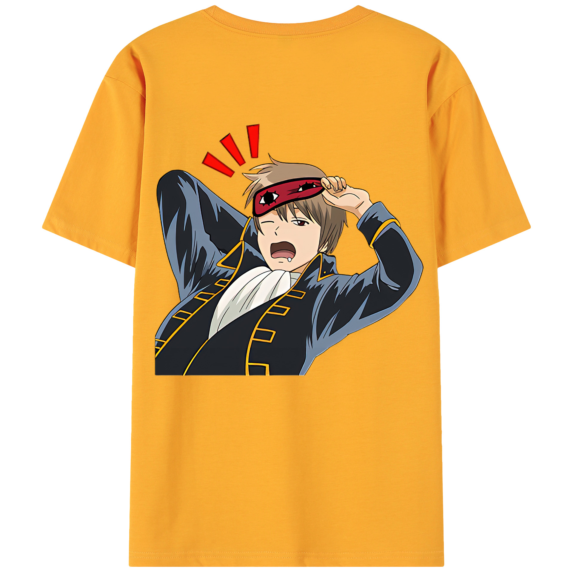 （画像用） ぎんたま 坂田銀時（さかたぎんとき） 神楽 志村新八（しむら しんぱち） GINTAMA Sakata Gintoki Kagura Shimura Shinpachi 綿100％ メンズ半袖Tシャツ（バックプリント） 通気性