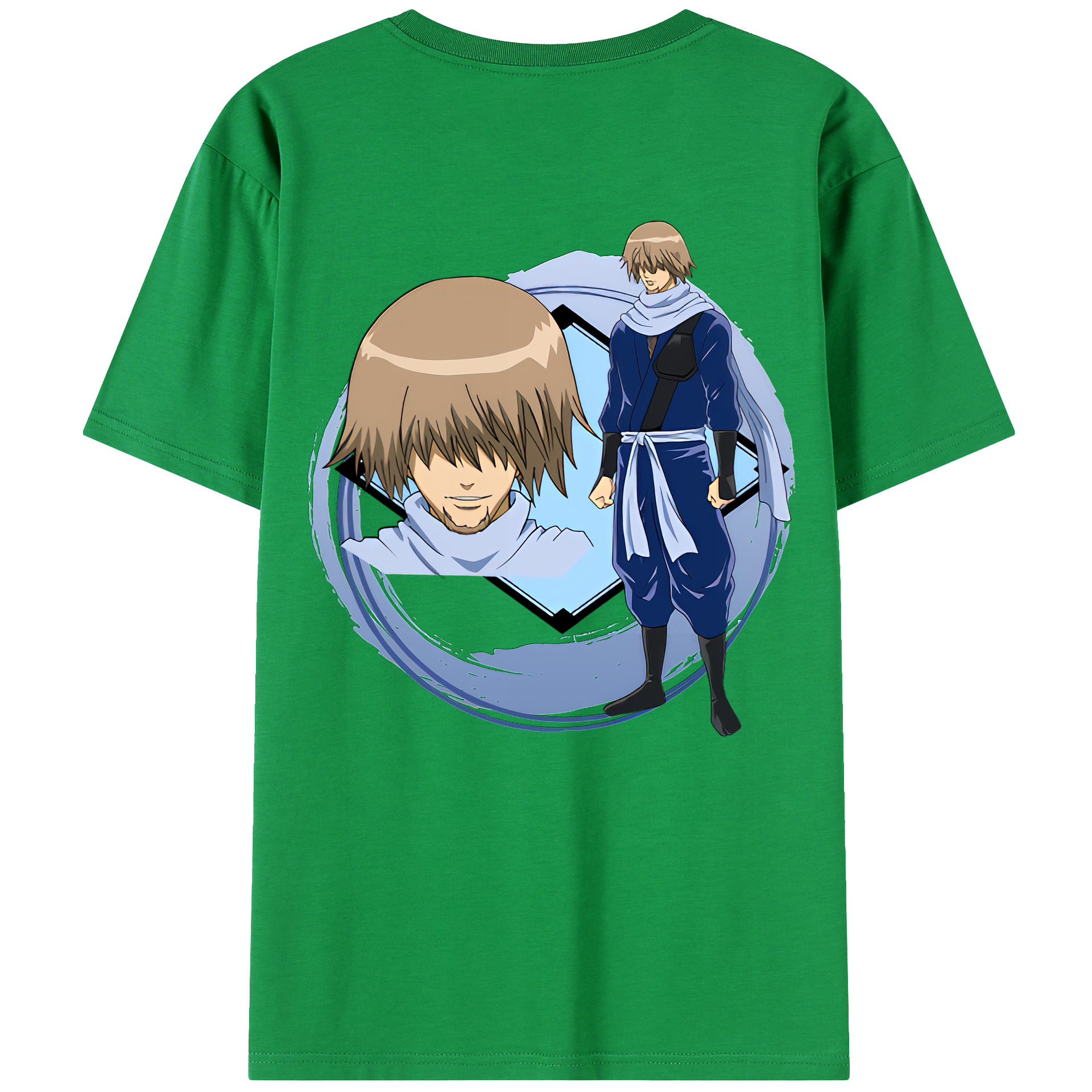 （画像用） ぎんたま 坂田銀時（さかたぎんとき） 神楽 志村新八（しむら しんぱち） GINTAMA Sakata Gintoki Kagura Shimura Shinpachi 綿100％ メンズ半袖Tシャツ（バックプリント） 通気性